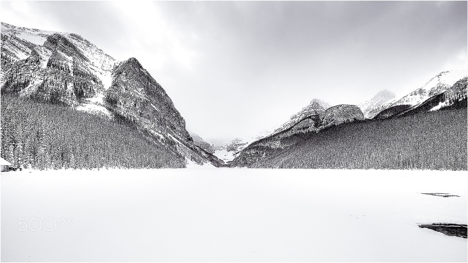 Nikon D90 sample photo. Lake louise in winter photography