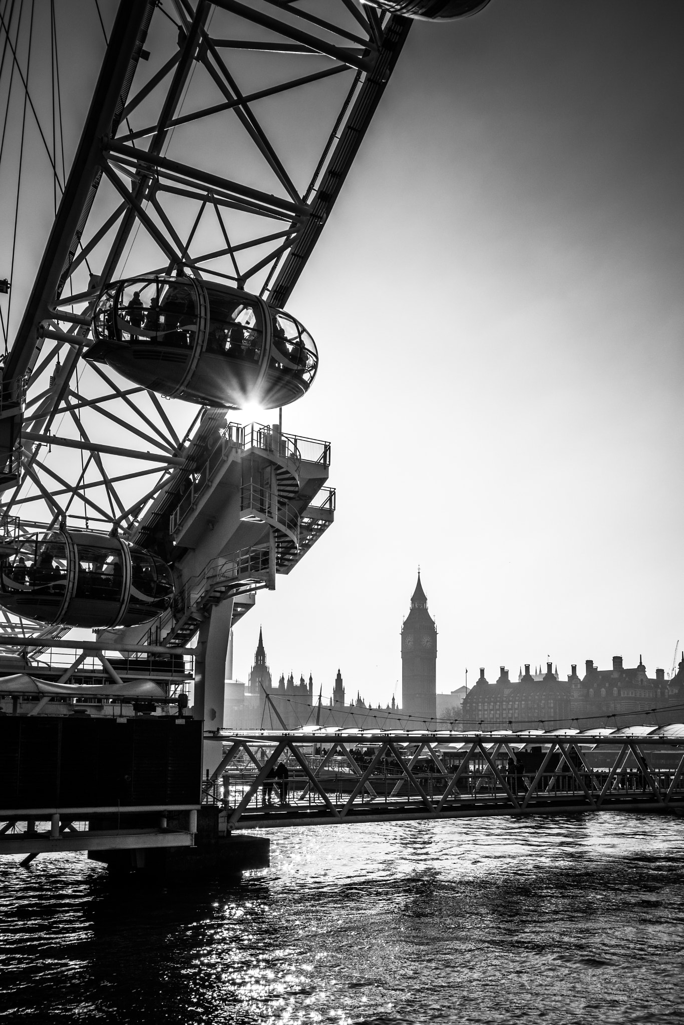 Canon EF-S 10-22mm F3.5-4.5 USM sample photo. View of the london eye photography