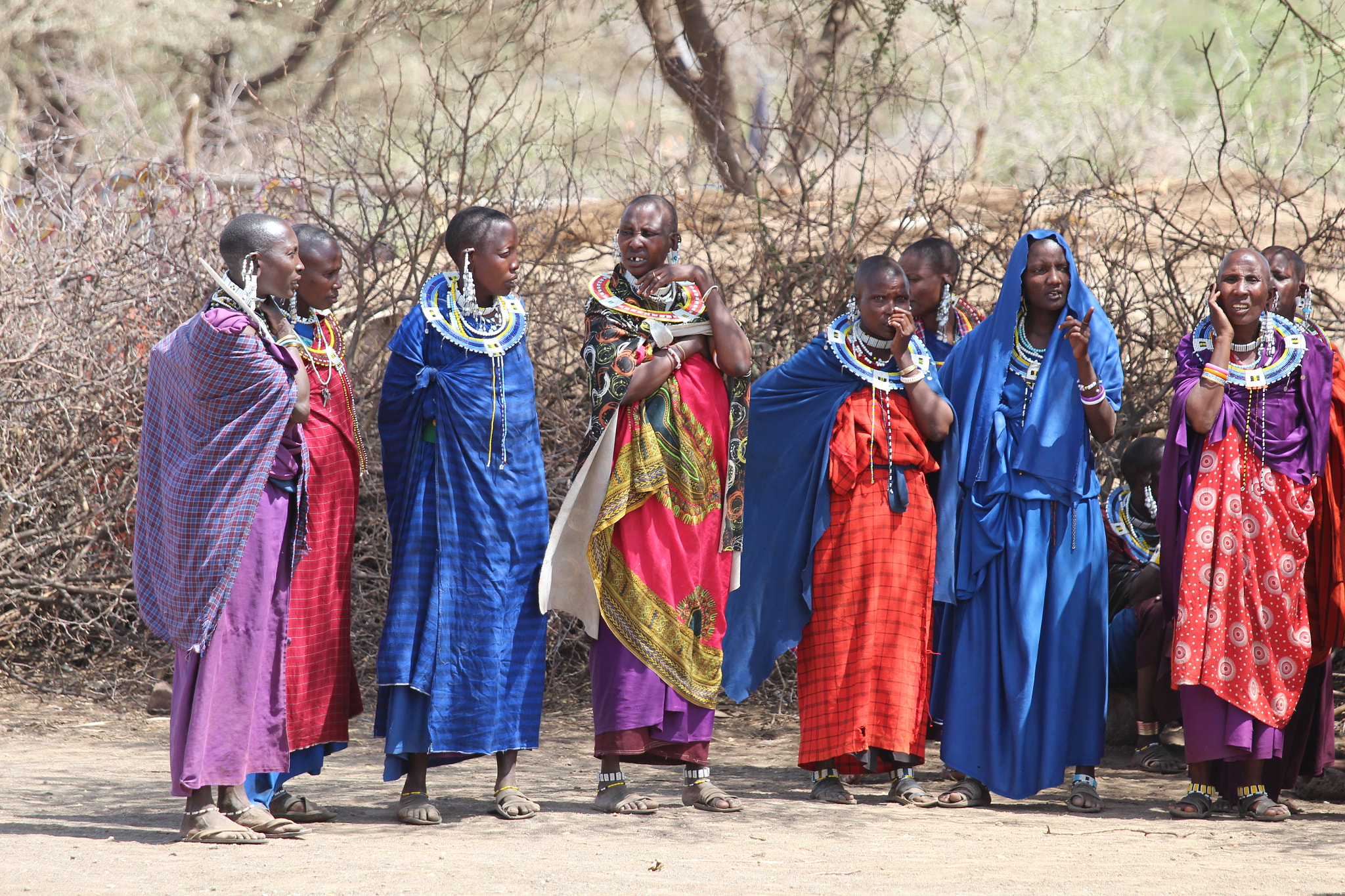 Canon EOS 650D (EOS Rebel T4i / EOS Kiss X6i) + Canon EF 70-200mm F4L IS USM sample photo. Massai-people in tanzania photography