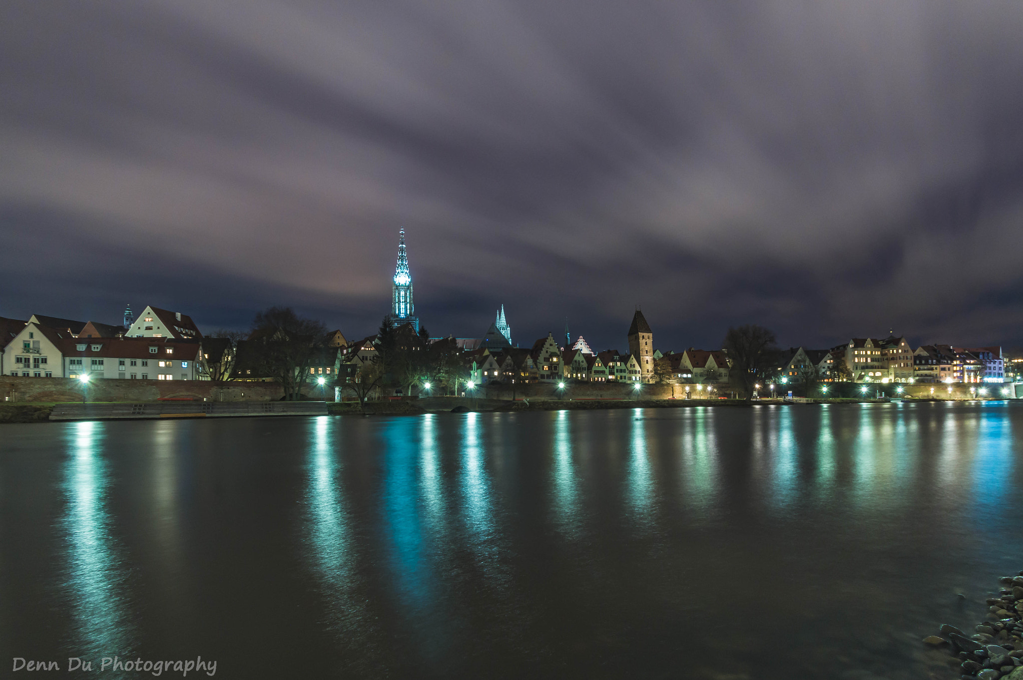 Sony SLT-A58 sample photo. Donau und ulmer münster bei nacht photography