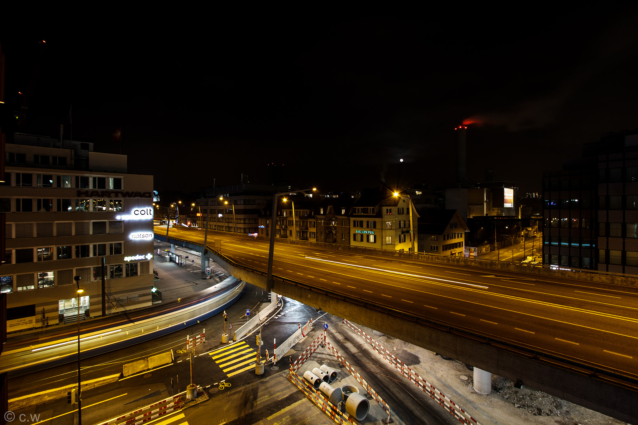 Canon EF-S 10-22mm F3.5-4.5 USM sample photo. Zurich by night photography