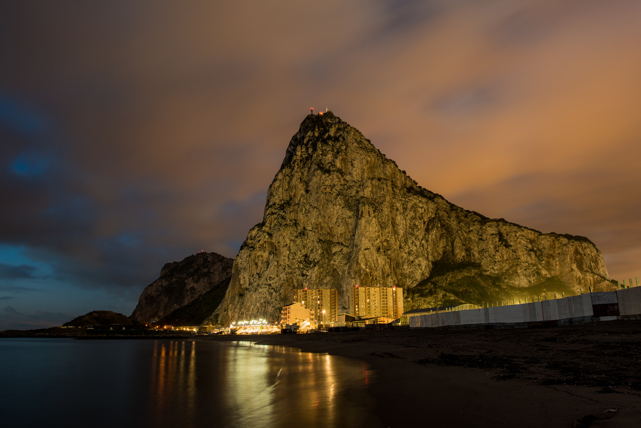 Nikon D810 sample photo. Gibraltar rock photography