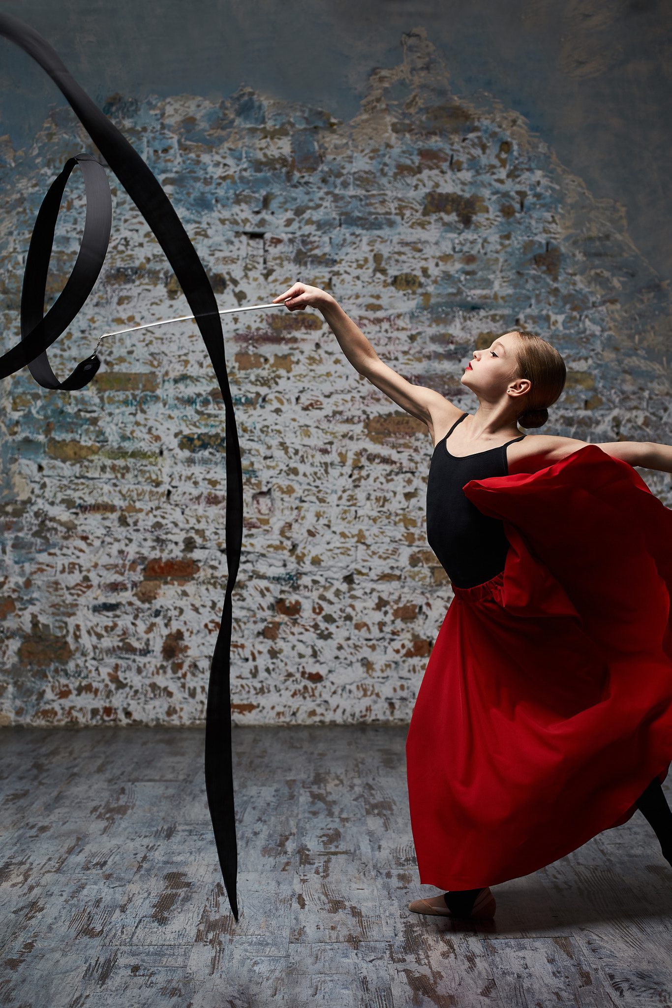 Canon EOS-1D X sample photo. Girl dancing with ribbon photography