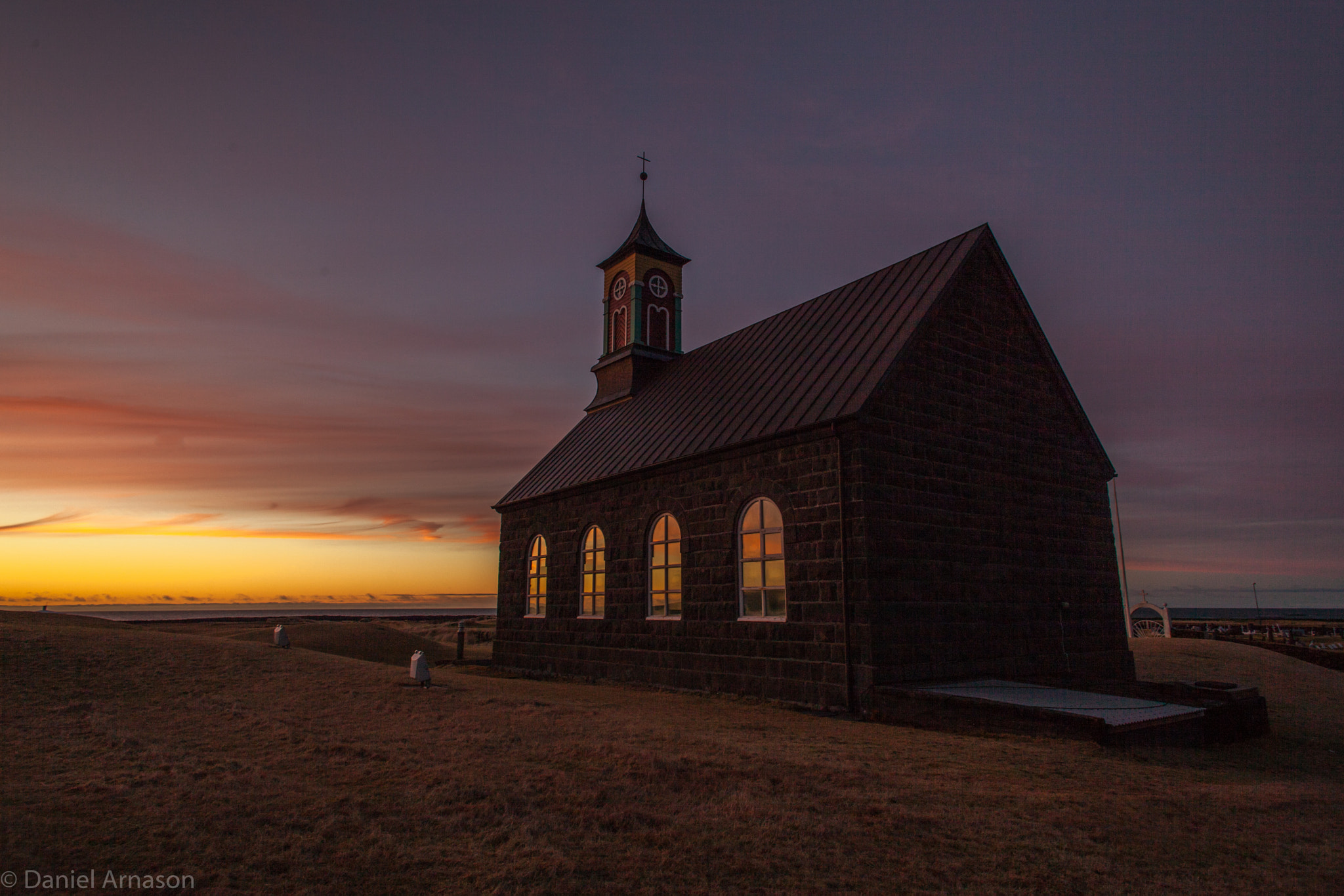 Canon EOS 5D Mark II sample photo. Hvalsneskirkja iceland photography