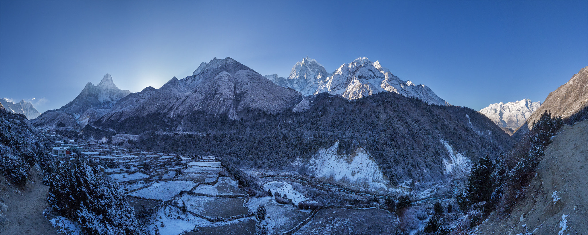 Olympus OM-D E-M10 + Olympus M.Zuiko Digital ED 12-40mm F2.8 Pro sample photo. Good morning nepal photography