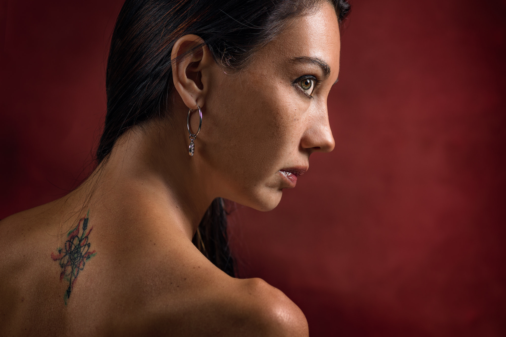 Nikon Df sample photo. Red tattoo photography