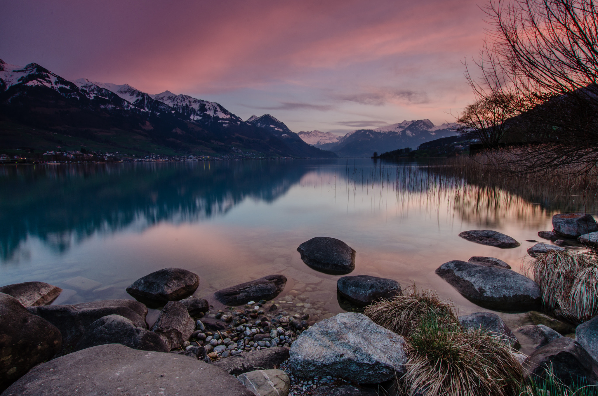 Nikon D7000 + Sigma 10-20mm F3.5 EX DC HSM sample photo. Swiss sunset photography