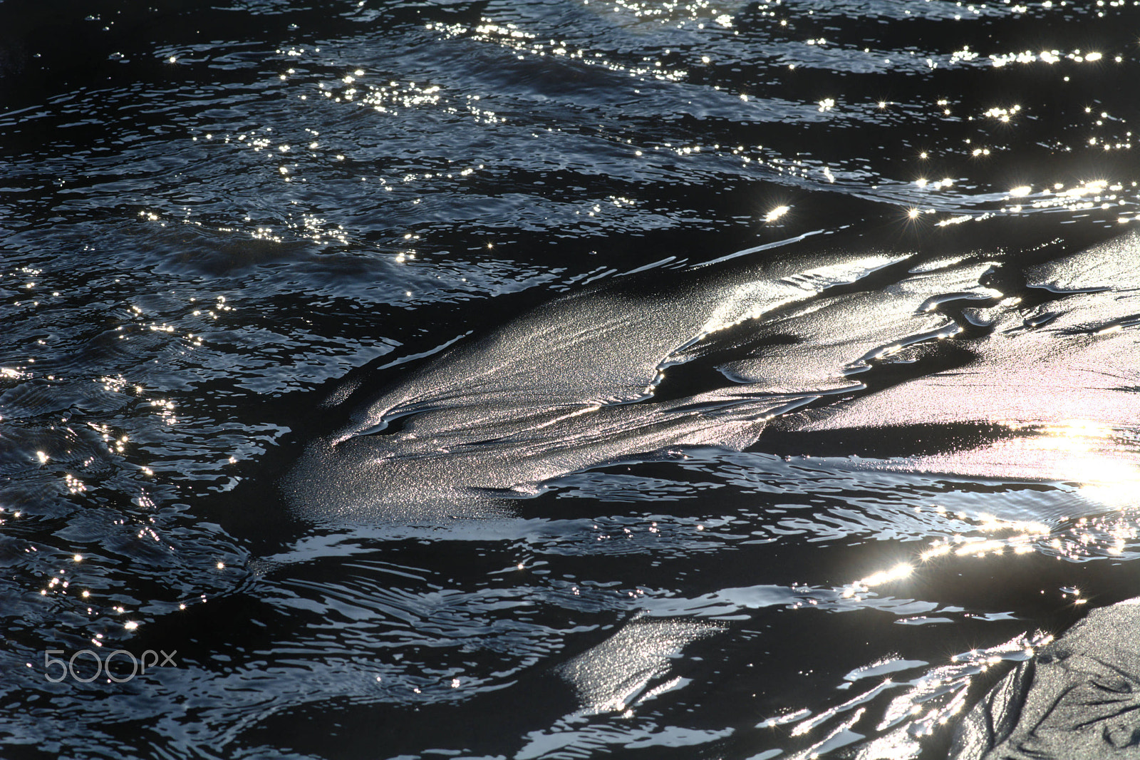 Nikon AF-Nikkor 80-200mm F2.8D ED sample photo. Sun light reflecting of a stream flowing across a photography