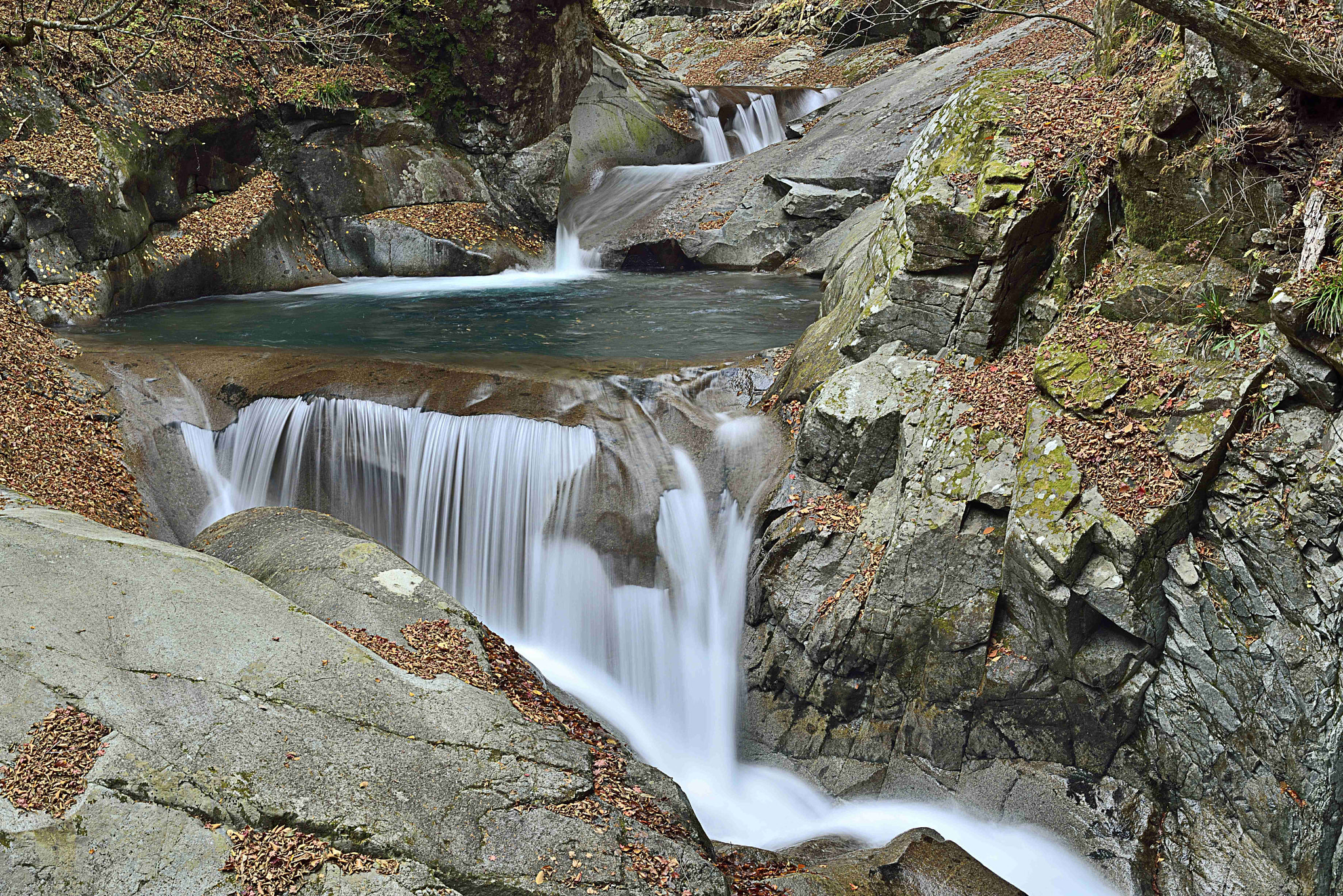 Nikon D800 + AF Zoom-Nikkor 35-70mm f/2.8D sample photo. Stream in autumn photography