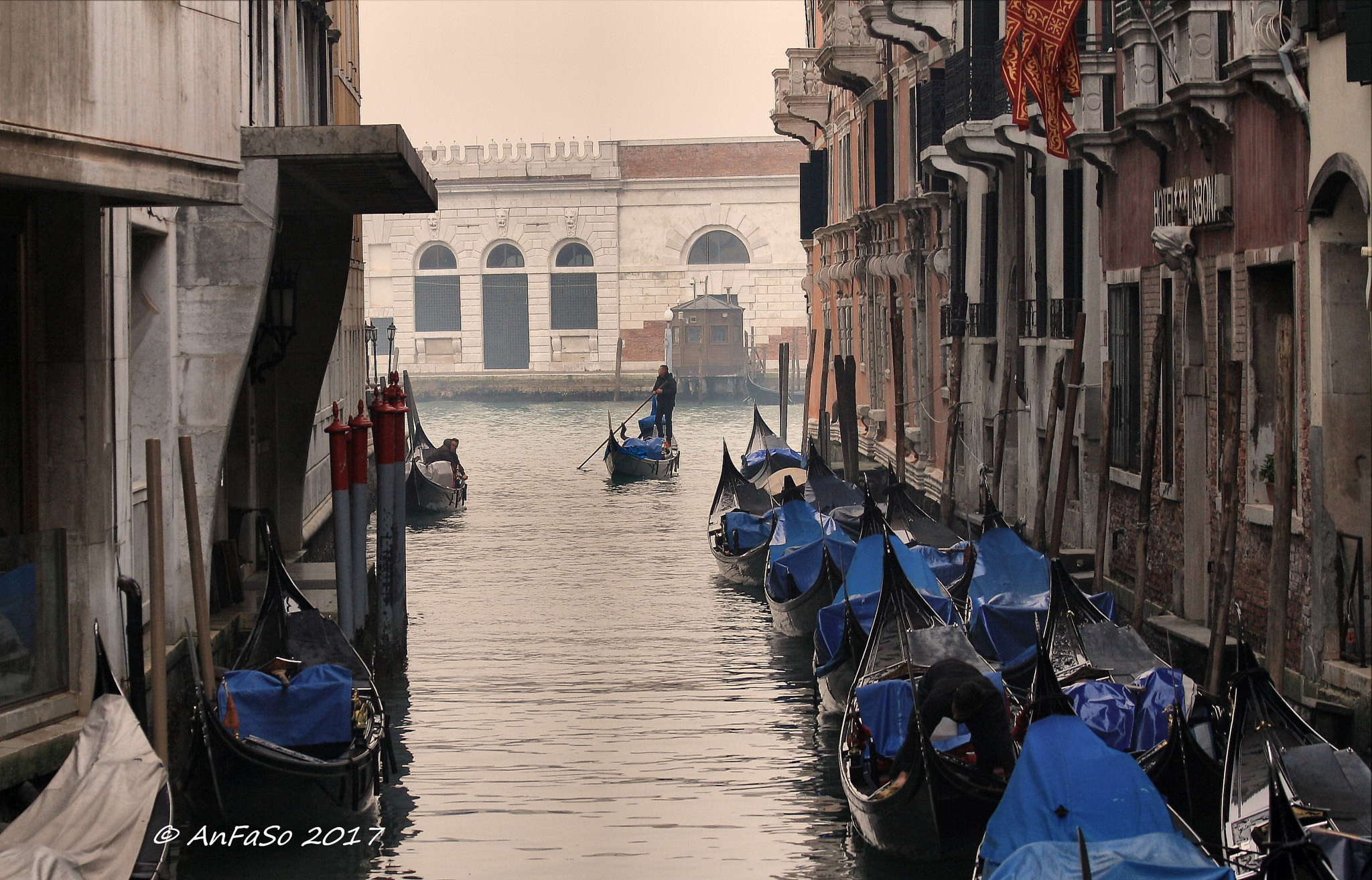 Canon EF 70-300mm F4-5.6 IS USM sample photo. Venezia - il gondoliere photography