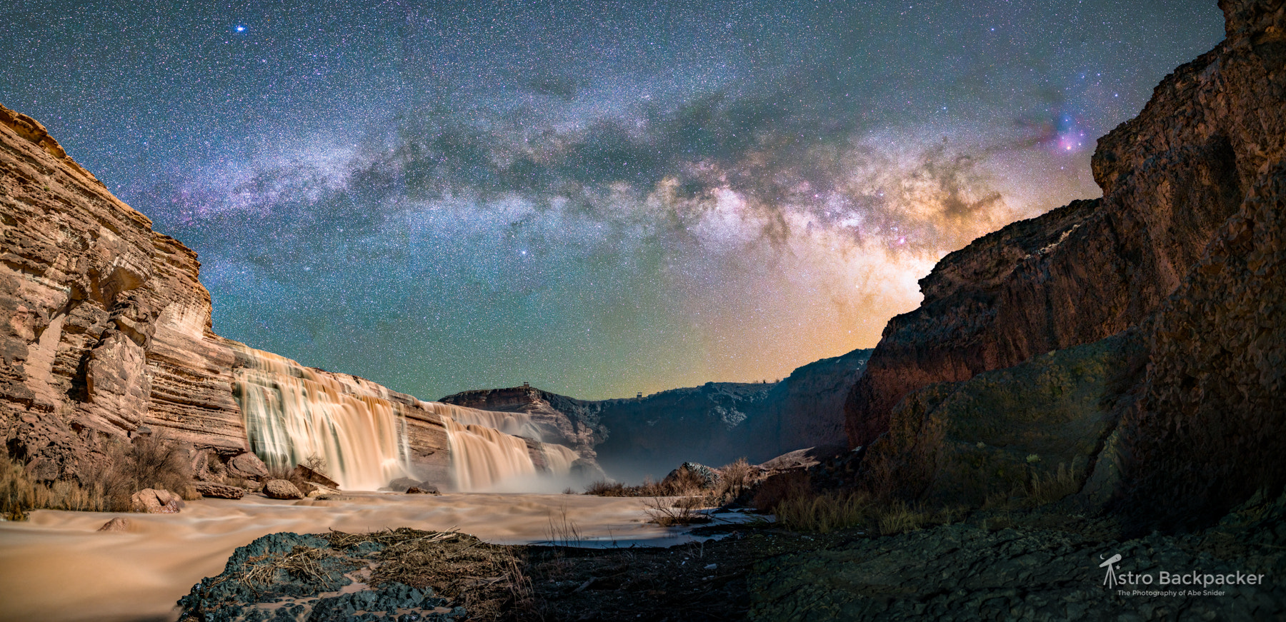 Sony a7R II + Sigma 24mm F1.4 DG HSM Art sample photo. Milky way at grand falls / arizona photography