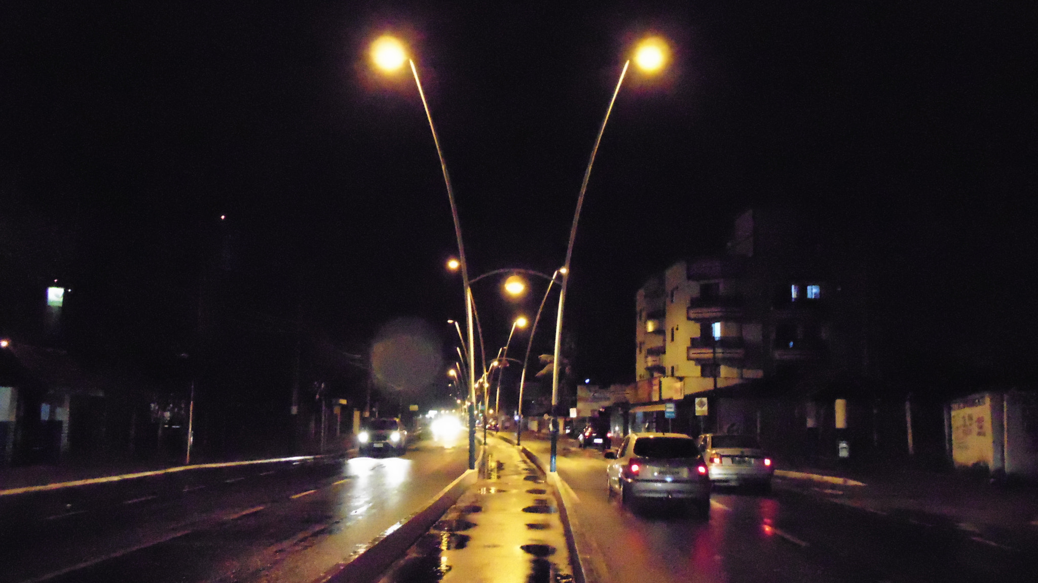 Sony DSC-H100 sample photo. Walking in the rainy night photography