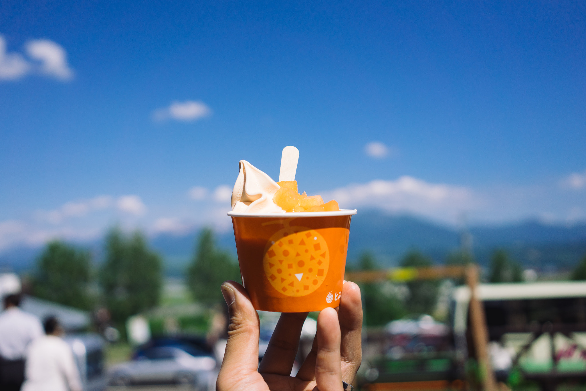 Sony a7 + Sony Sonnar T* FE 35mm F2.8 ZA sample photo. Hokkaido ice cream melon photography