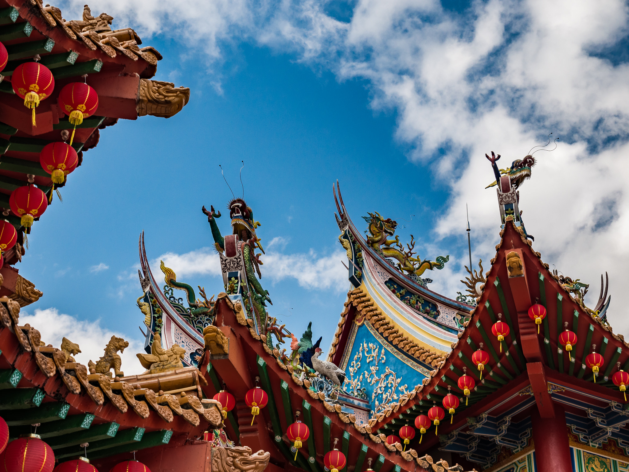 Panasonic Lumix G X Vario 12-35mm F2.8 ASPH Power OIS sample photo. Thean hou chinese temple kuala lumpur malaysia photography