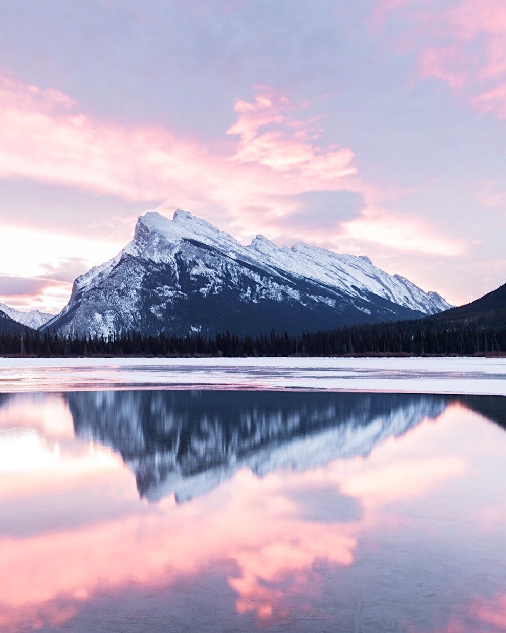 Nikon D4 sample photo. Mt rundle reflection. vermillion lakes. banff. alberta. photography