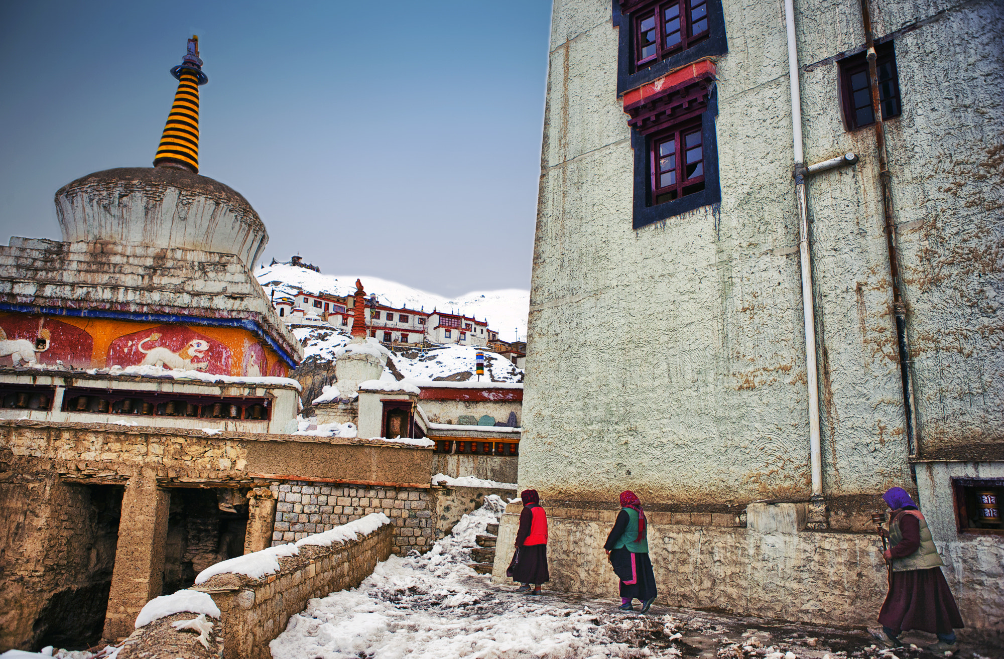 Canon EOS-1Ds Mark III sample photo. Lamayuru monastery || ladakh, india photography