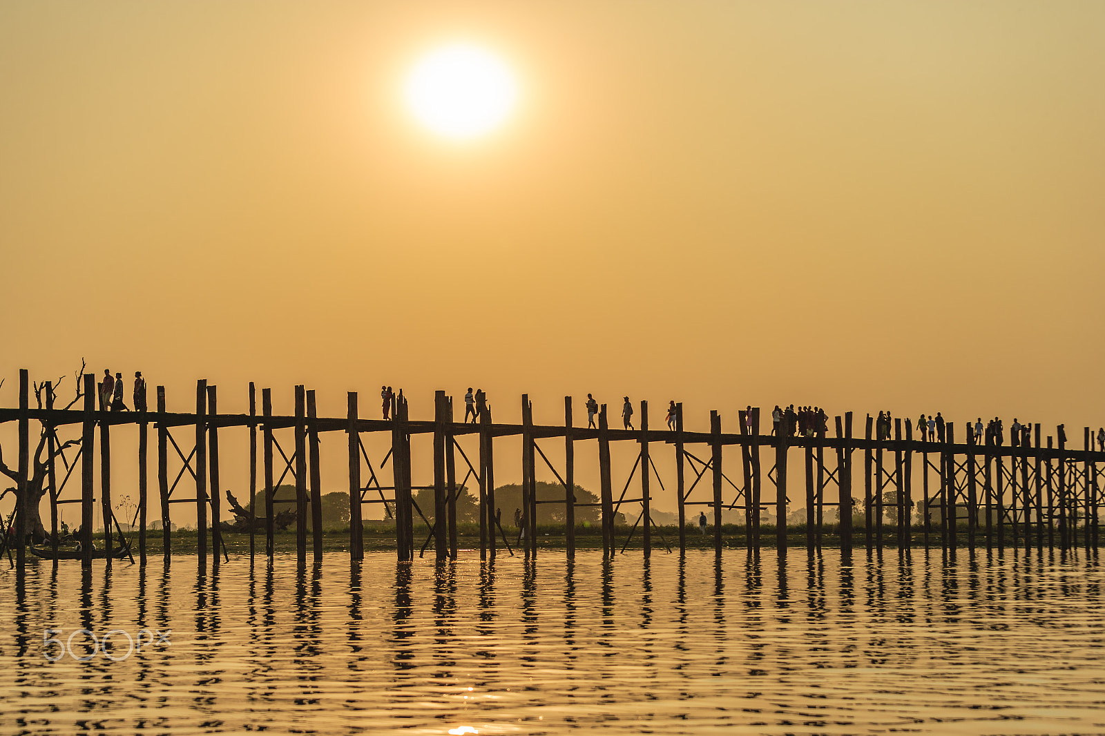 Canon EOS-1Ds Mark II sample photo. U bein bridge at mandalay photography