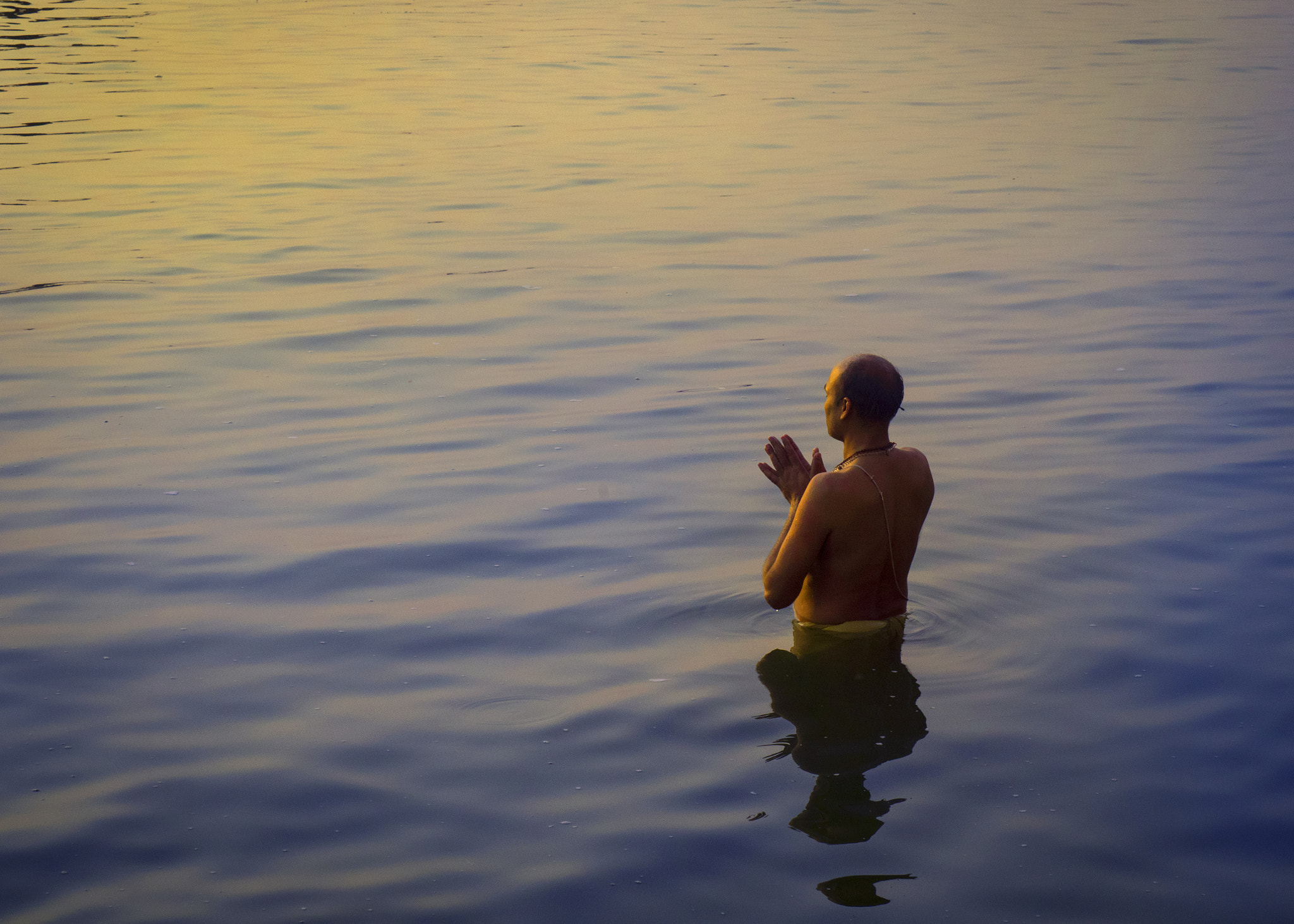 LUMIX G VARIO 45-150/F4.0-5.6 sample photo. Sacred water photography