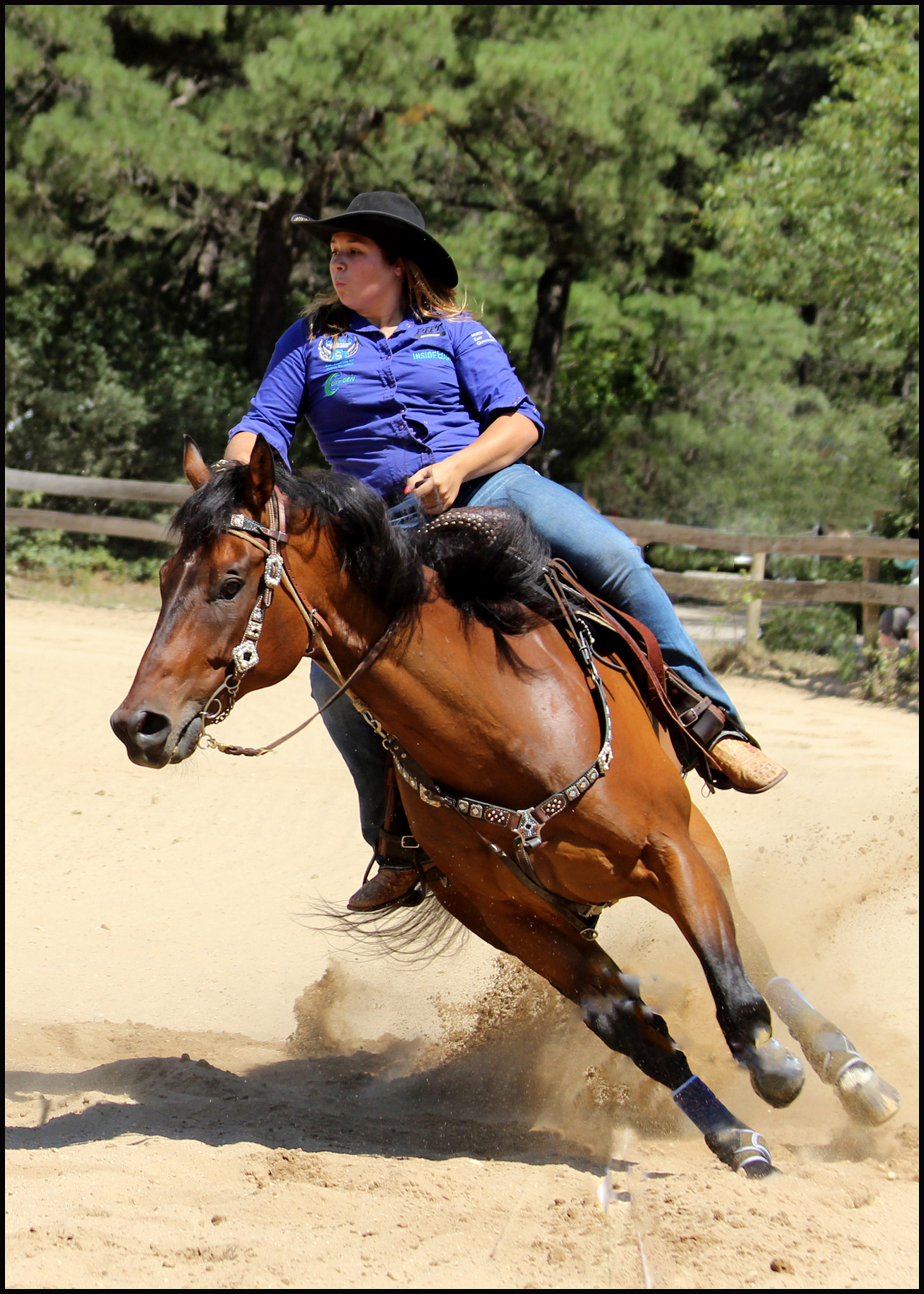 Canon EOS 600D (Rebel EOS T3i / EOS Kiss X5) + Canon EF 70-300mm F4-5.6 IS USM sample photo. Barrel racing... photography