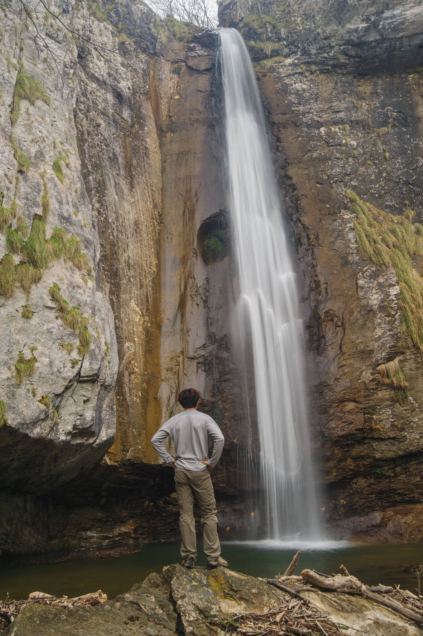 Nikon D700 sample photo. Admiring ferraia waterfall photography