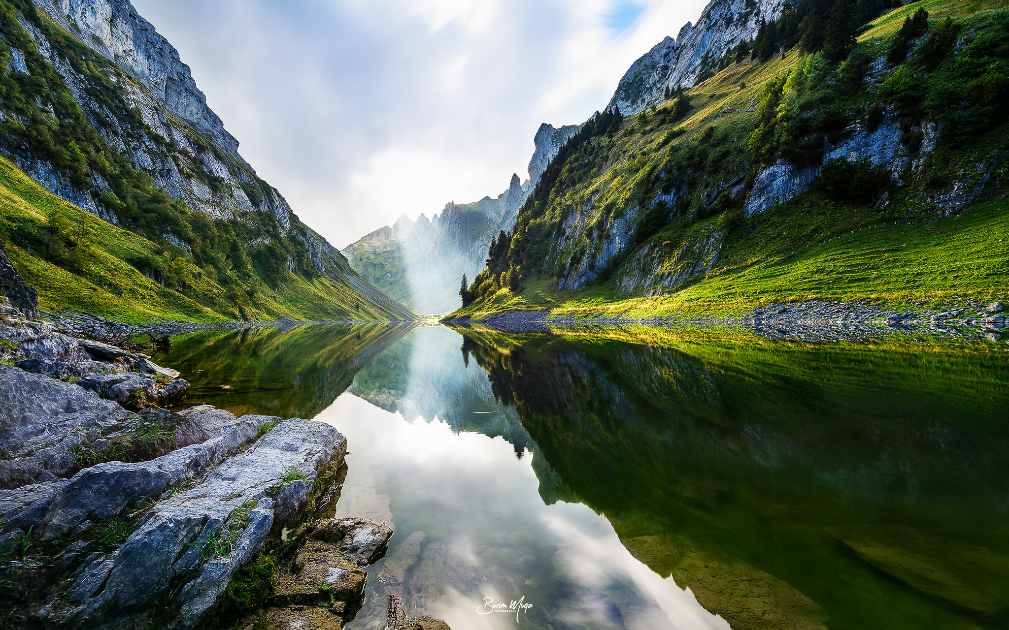 Nikon Df sample photo. Sunbeams at fälensee photography