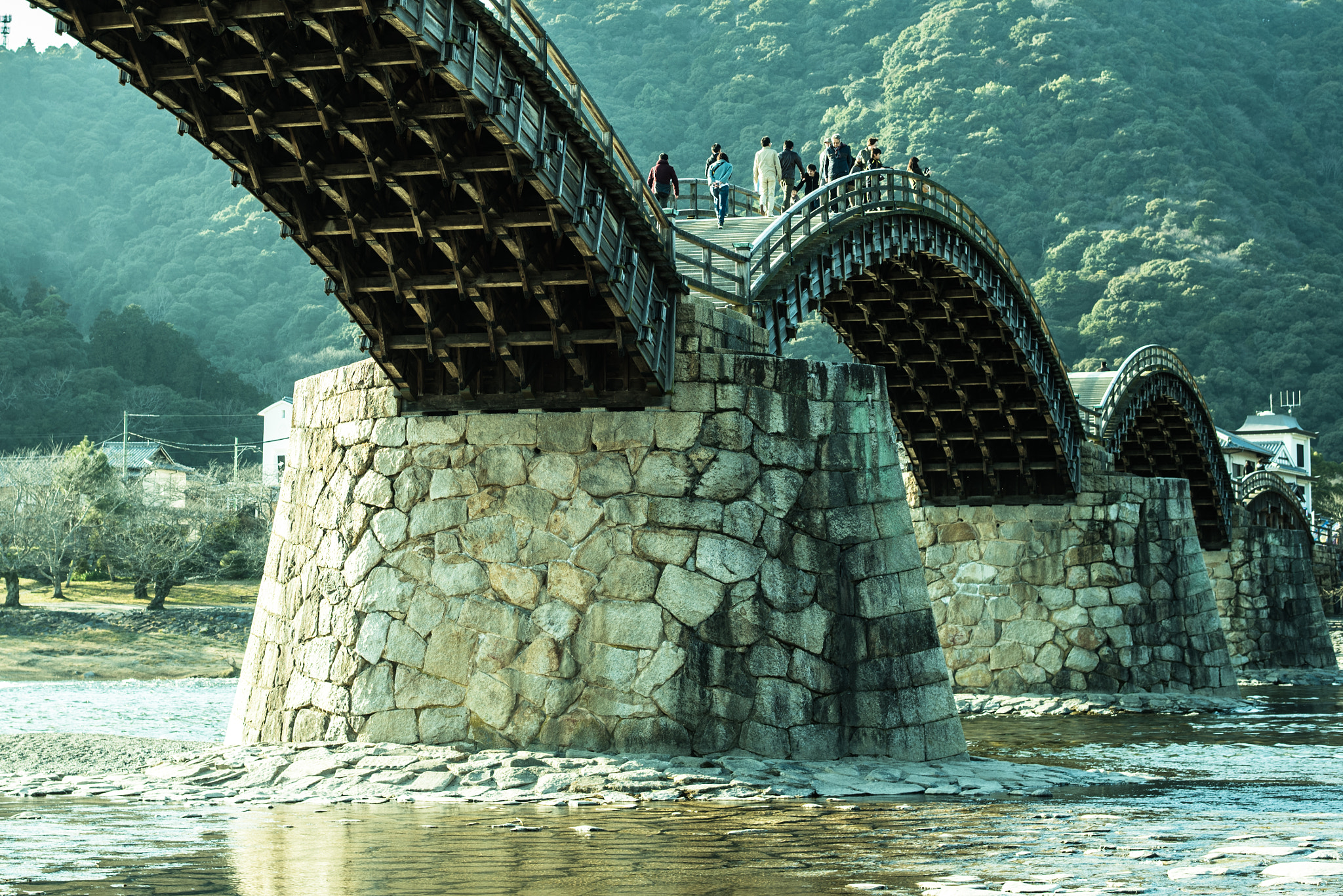 Nikon D750 + Nikon AF-S Nikkor 58mm F1.4G sample photo. Japanese old bridge photography