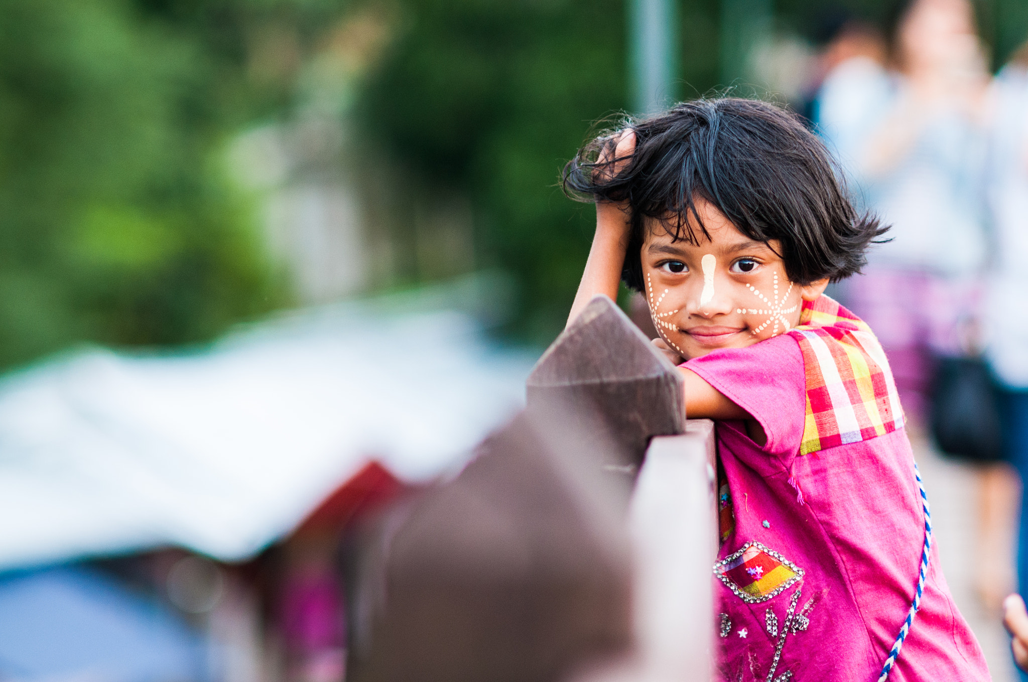 AF DC-Nikkor 135mm f/2D sample photo. Portrait girl in myanmar. photography