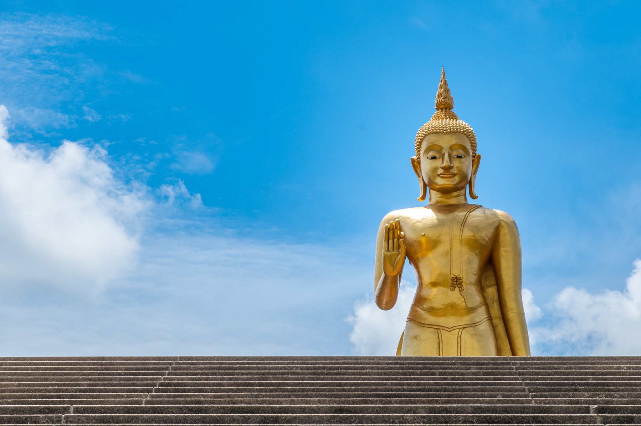 Nikon D300 sample photo. Buddha statue in thailand. photography