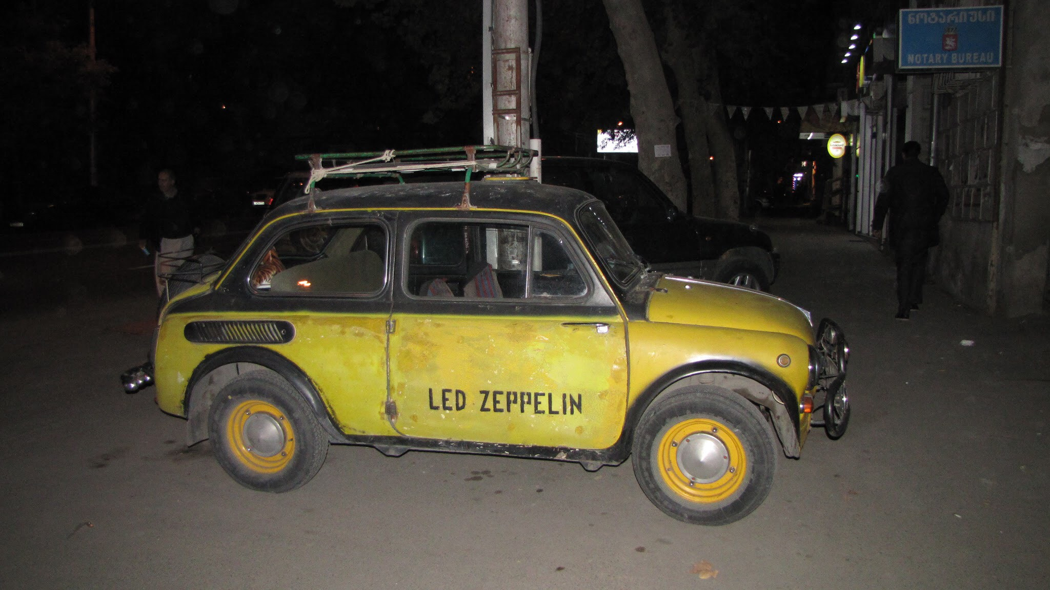 Canon PowerShot SX1 IS sample photo. Led zeppelin car photography