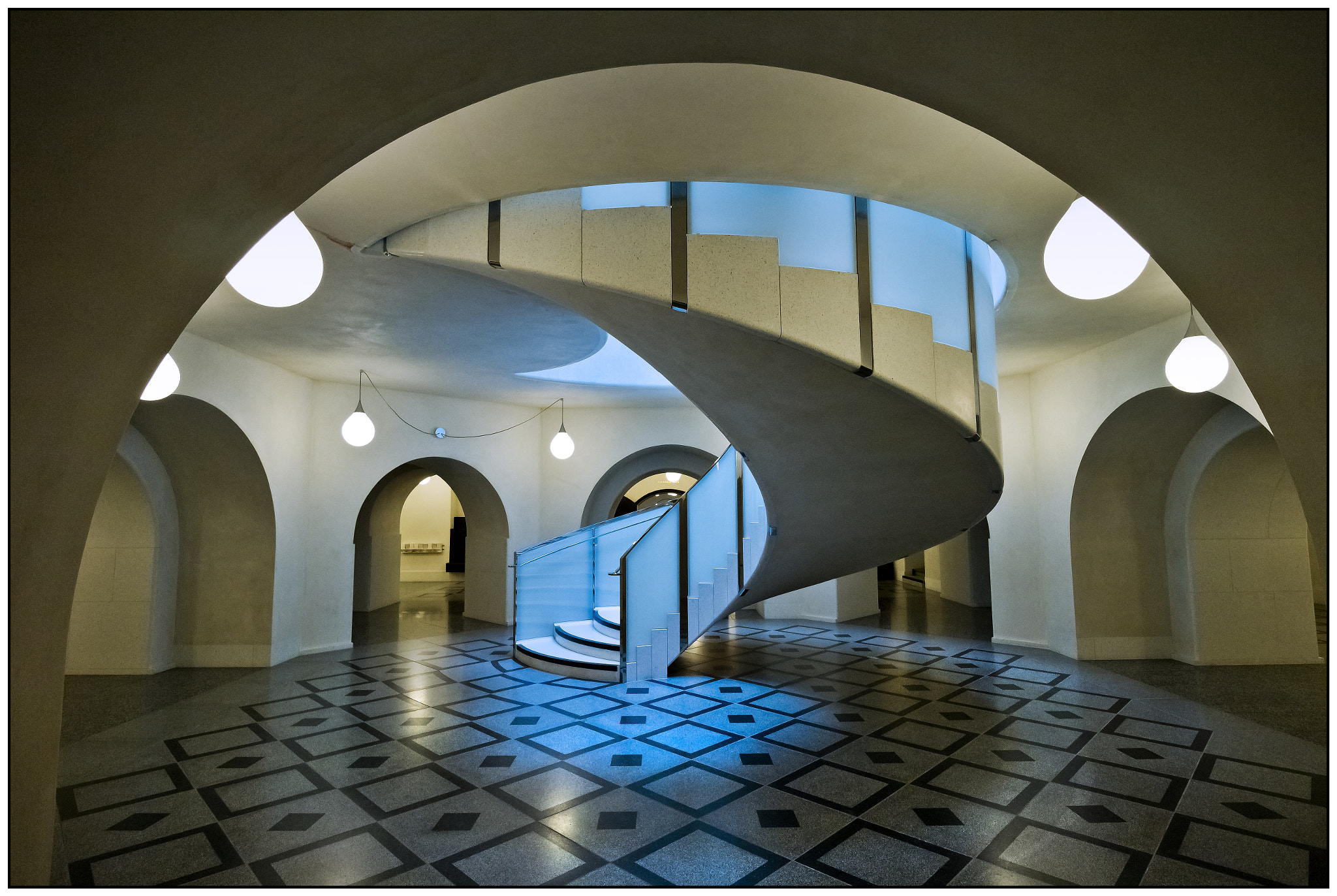 Canon EF-M 11-22mm F4-5.6 IS STM sample photo. Spiral staircase, tate britain, london. photography