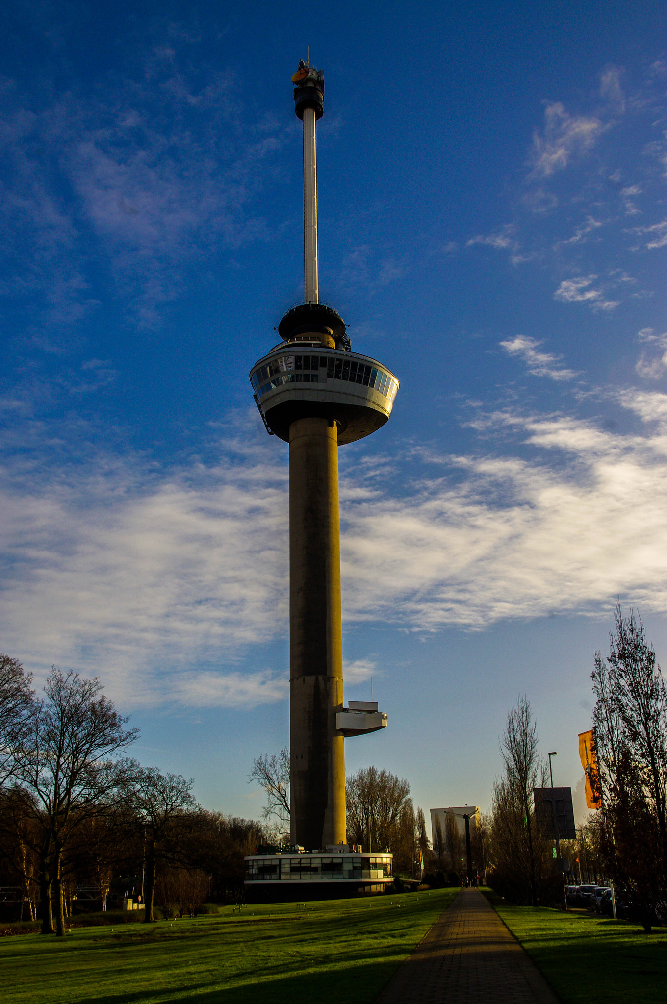 Pentax K-x sample photo. Euromast tower photography