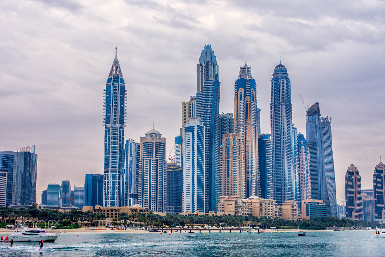 Sigma 24-70mm F2.8 EX DG HSM sample photo. Dubai marina skyline photography