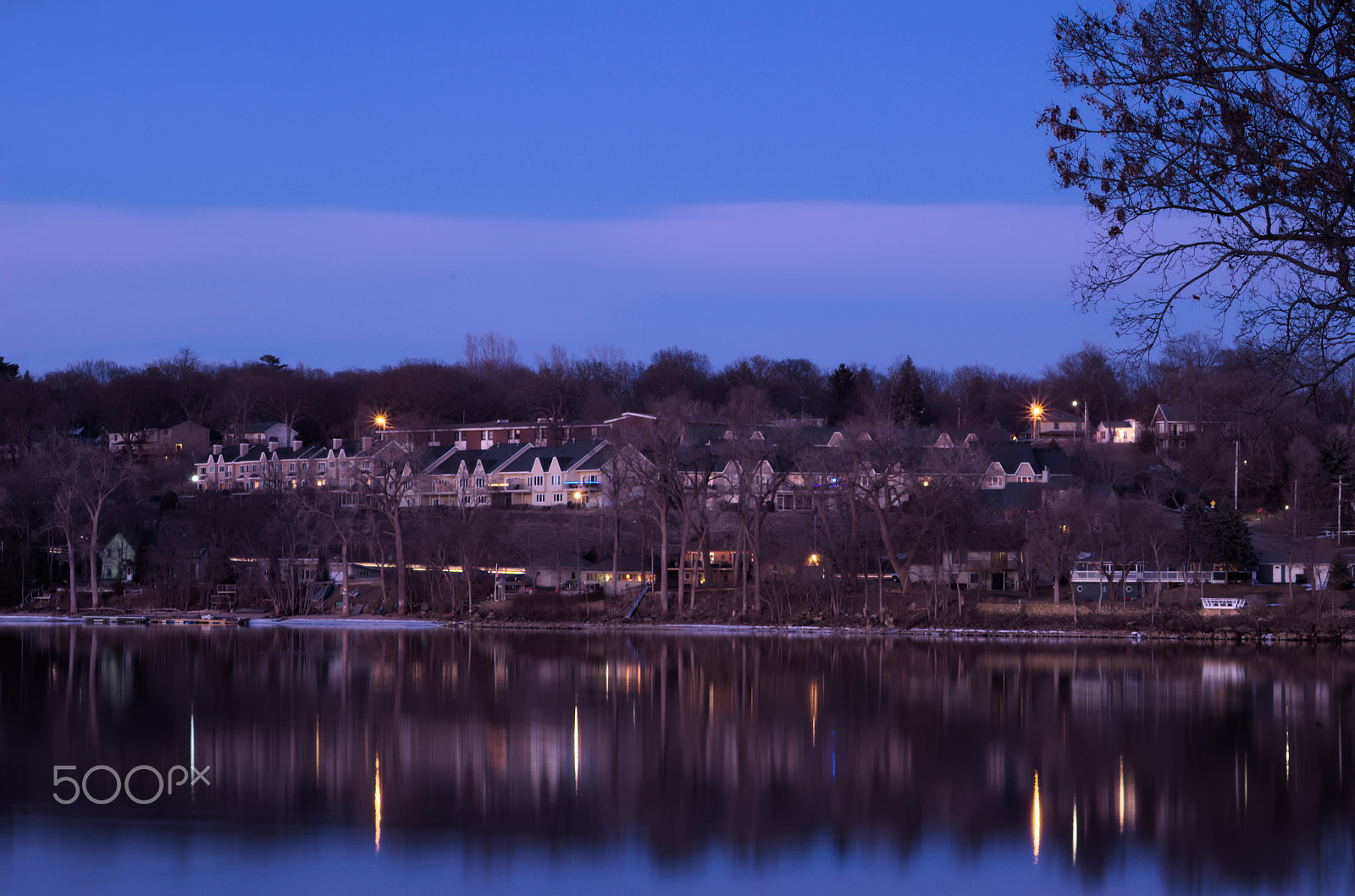 AF Zoom-Nikkor 35-70mm f/3.3-4.5 sample photo. Reflection of a town photography