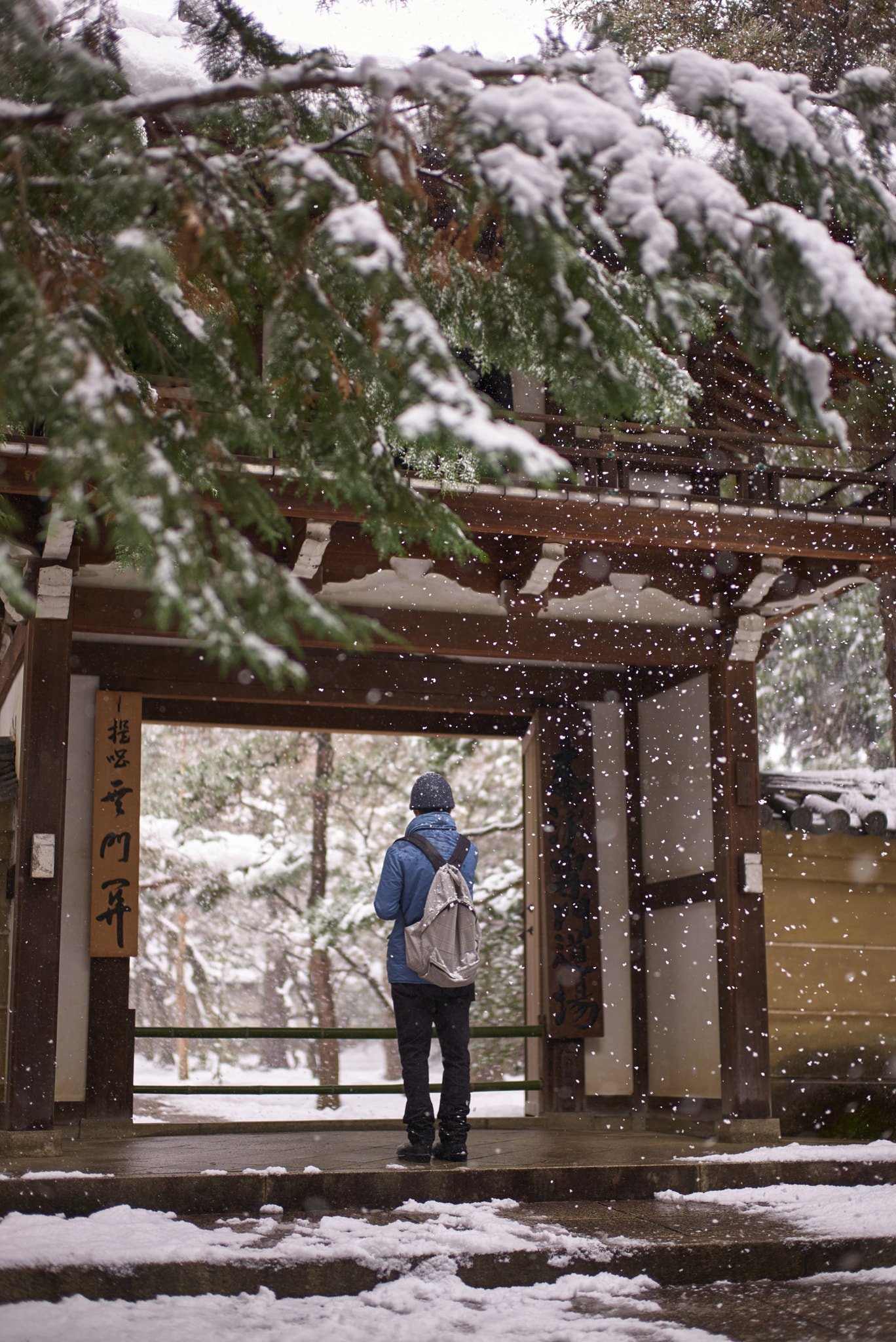 Leica Summilux-M 50mm F1.4 ASPH sample photo. Snow at daitoku-ji subtemple photography