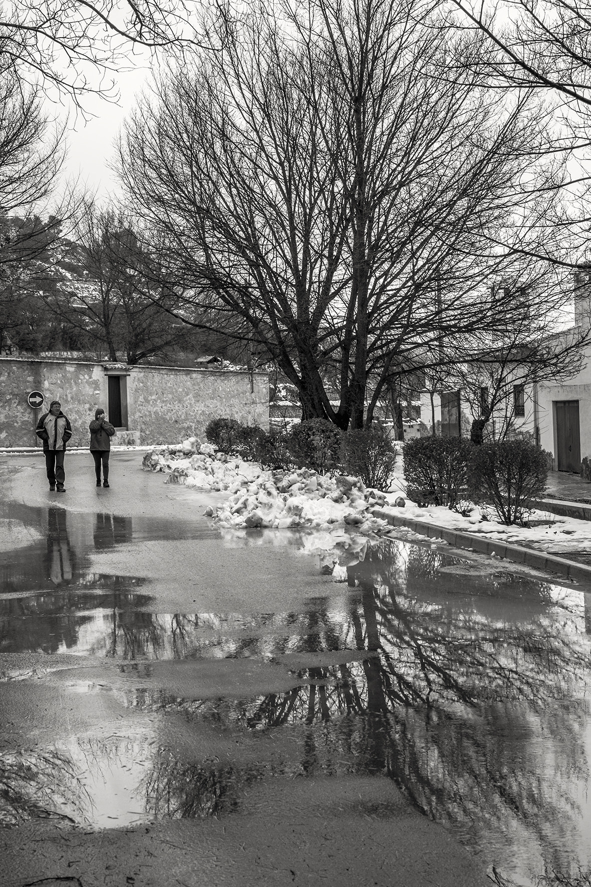 Fujifilm X-E2 + Fujifilm XF 35mm F1.4 R sample photo. Paseo en tarde de lluvia y nieve photography