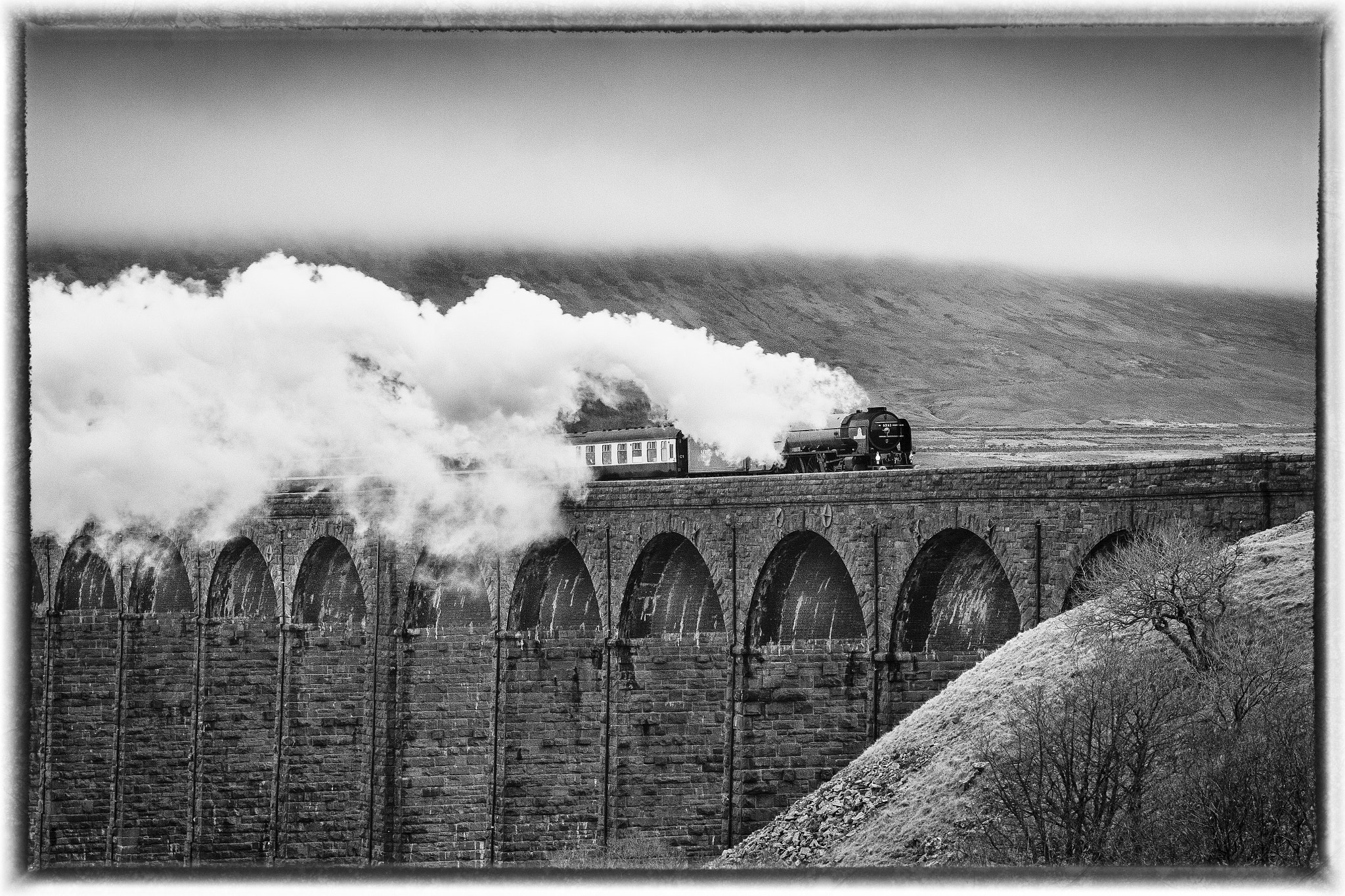 Canon EOS 70D + Canon EF 24-70mm F2.8L USM sample photo. Tornado crossing ribblehead viaduct photography