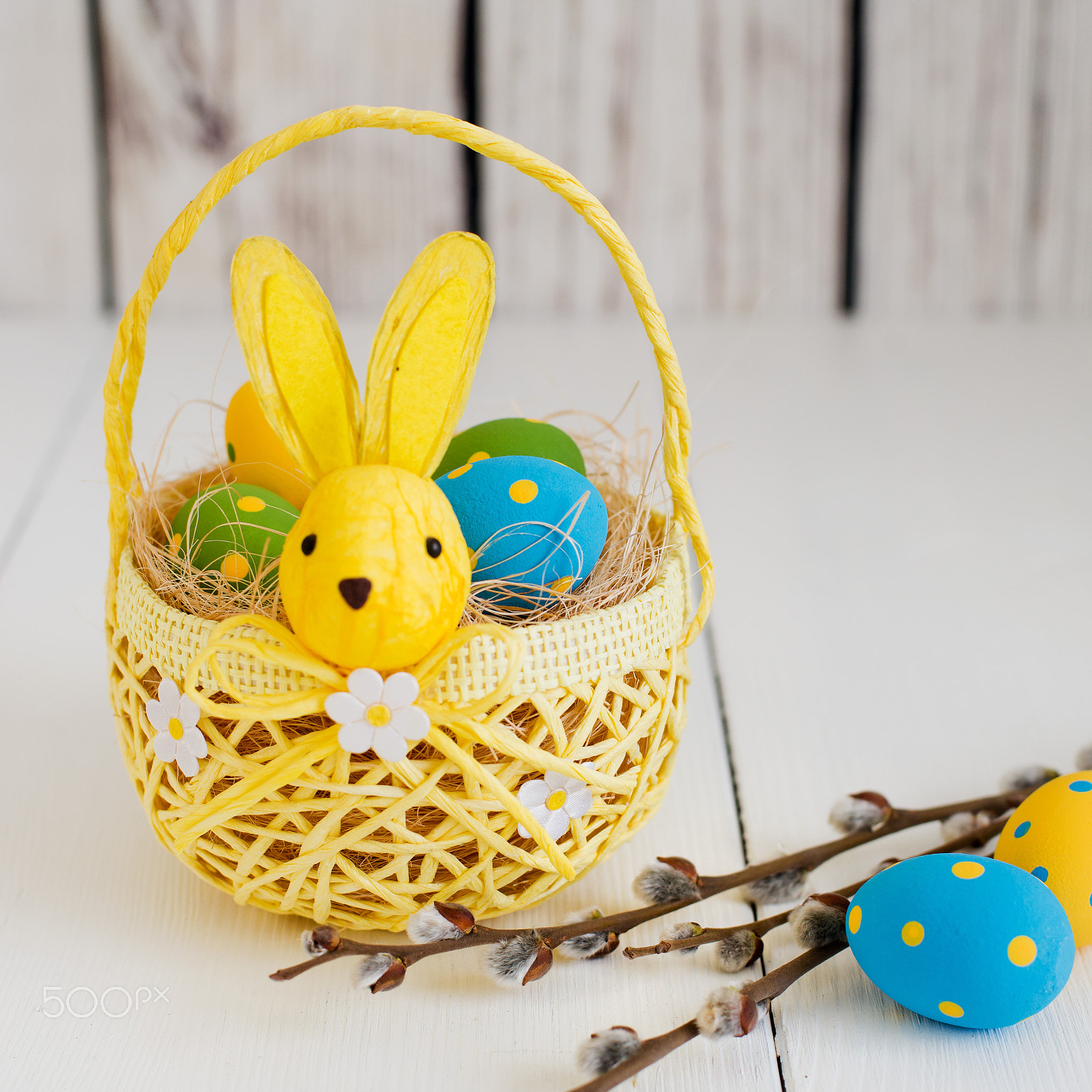 Nikon D800 sample photo. Easter eggs in a basket photography