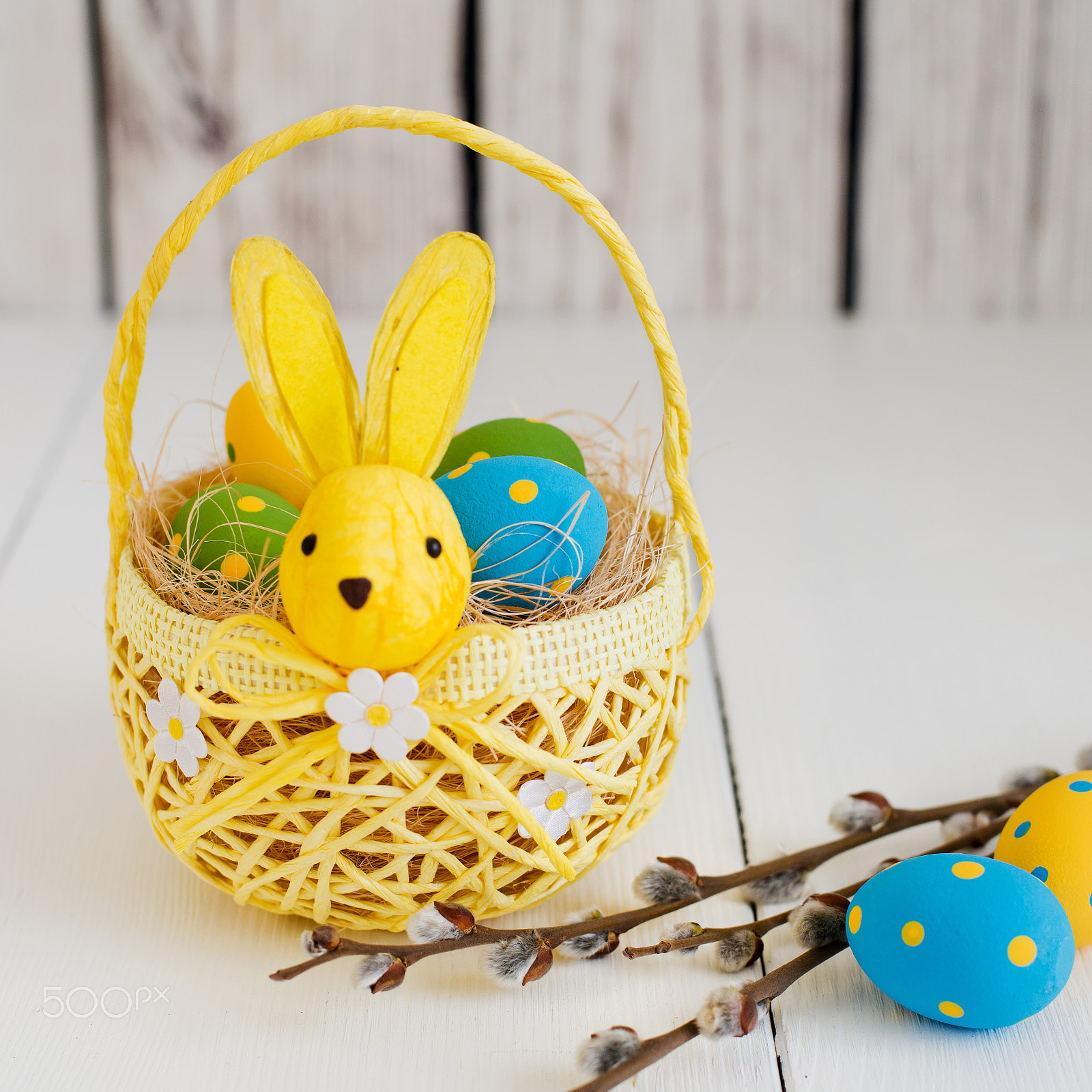 Nikon D800 + Nikon AF Nikkor 50mm F1.4D sample photo. Easter eggs in a basket photography