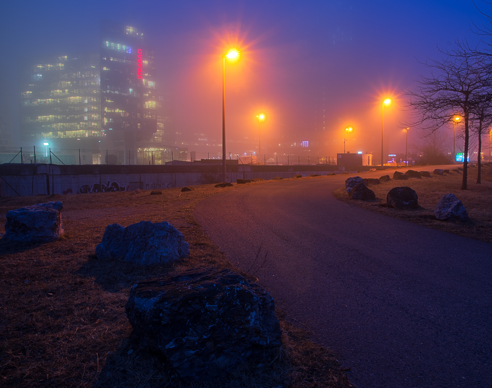 Pentax K-3 sample photo. Foggy night in vienna photography