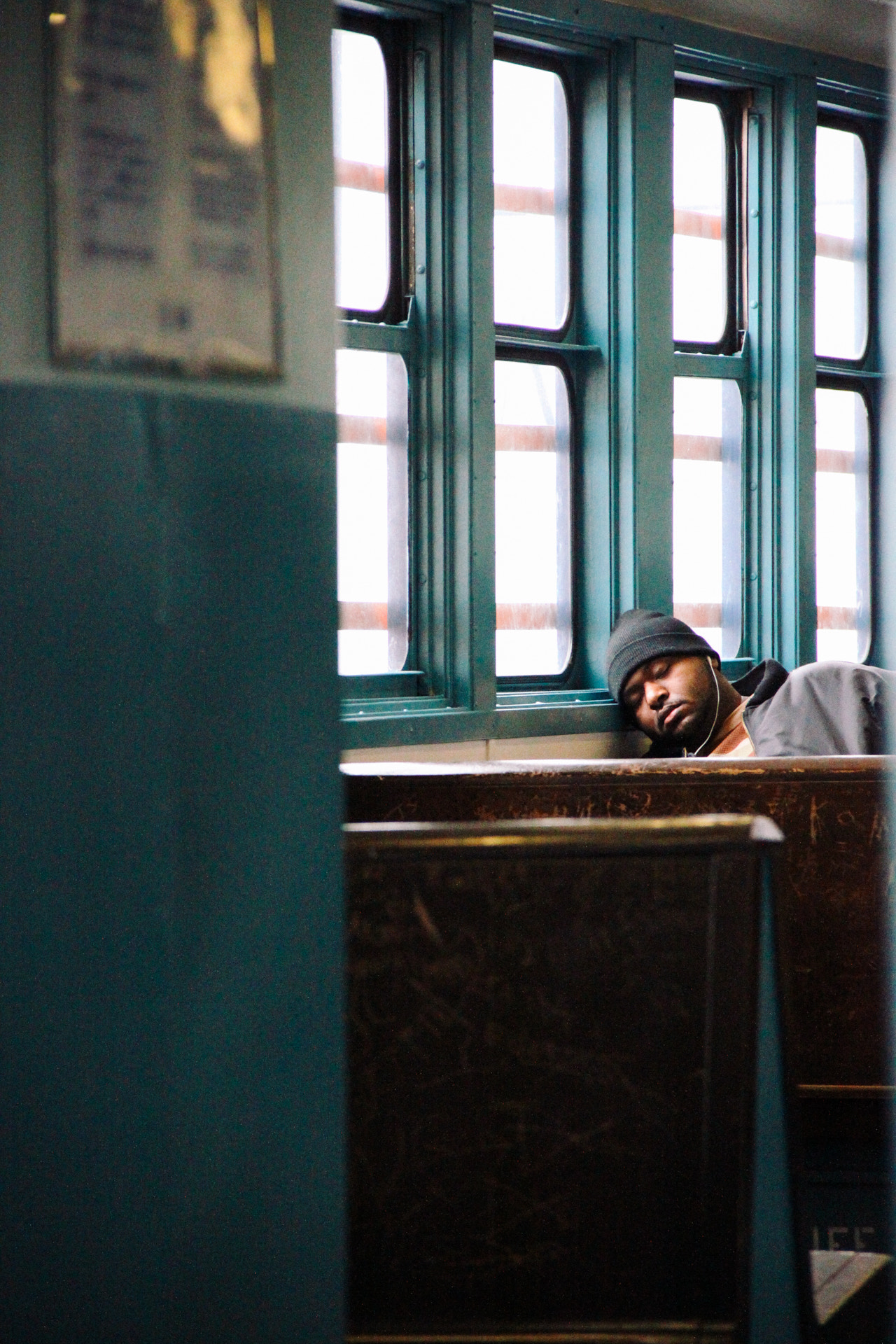 Canon EOS 500D (EOS Rebel T1i / EOS Kiss X3) sample photo. Napping on the ferry photography