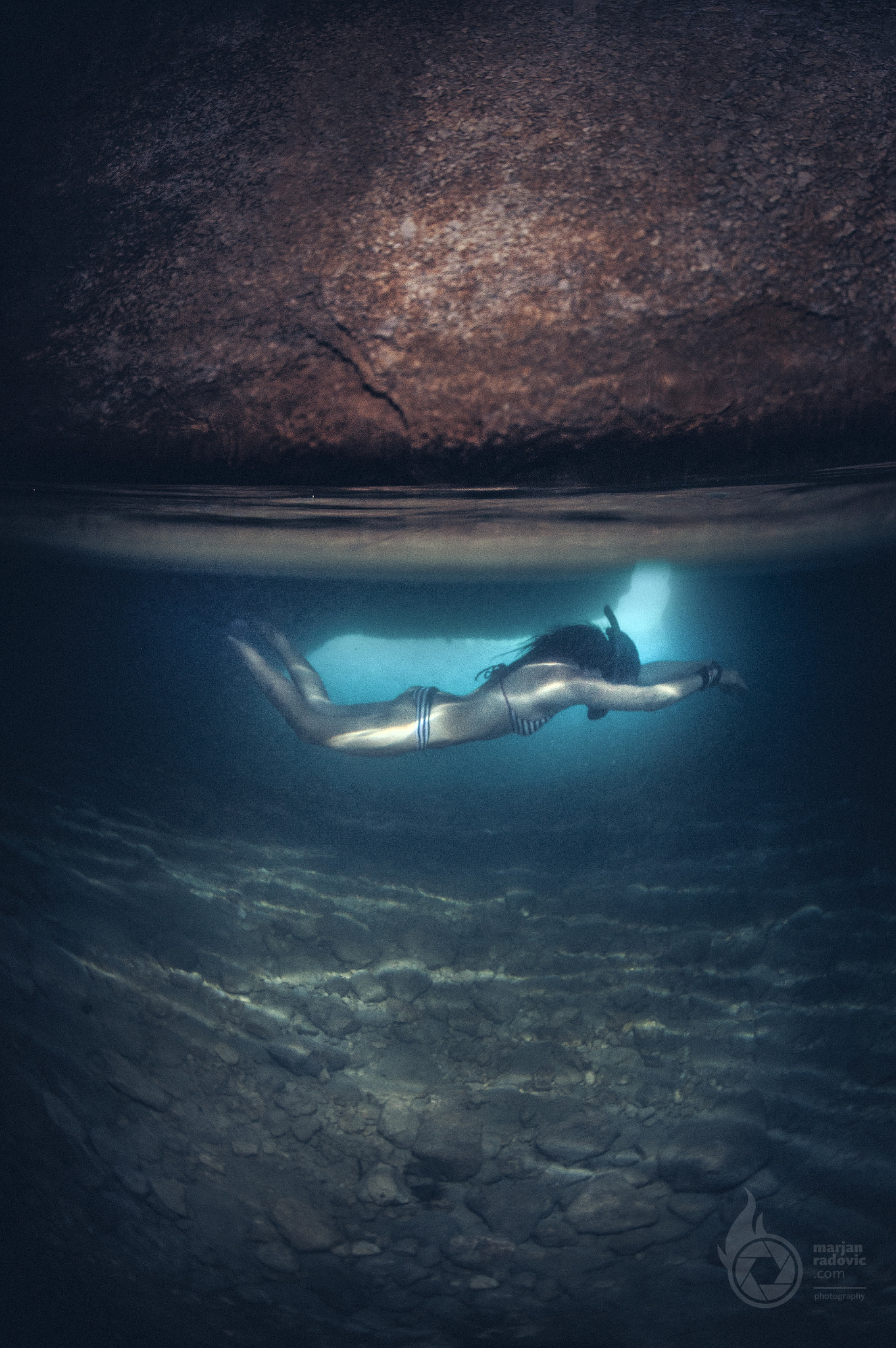 Nikon AF Fisheye-Nikkor 16mm F2.8D sample photo. Blue cave photography