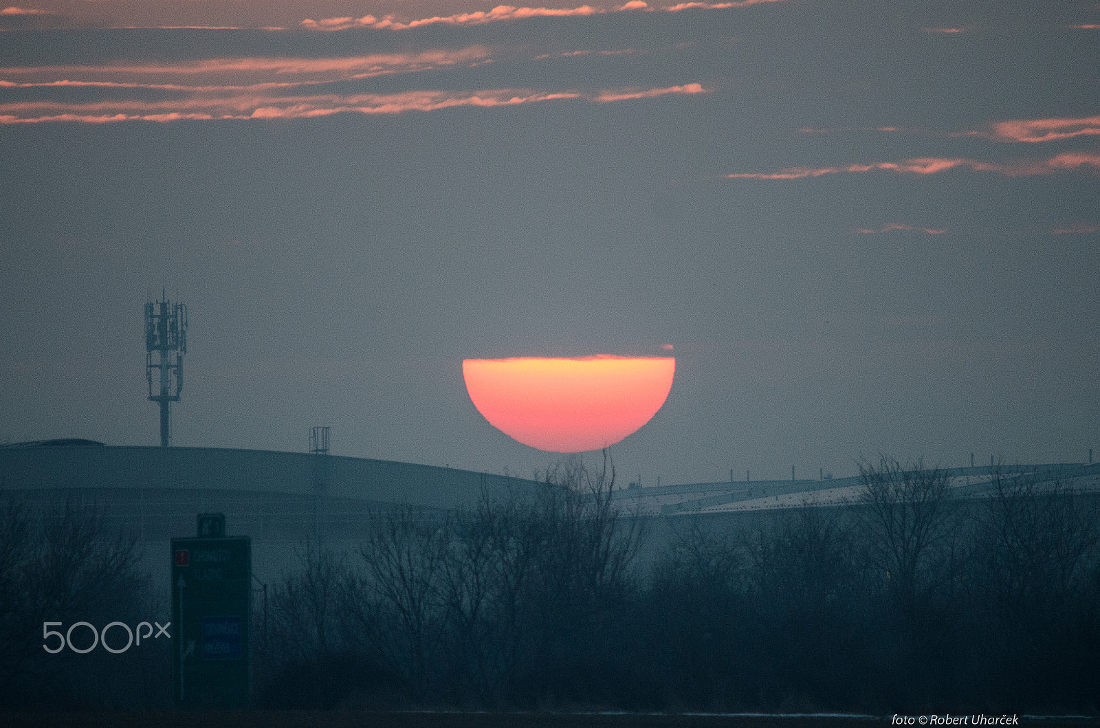 Nikon D7000 + Sigma 150-500mm F5-6.3 DG OS HSM sample photo. Sunset in prague 16.2.2017 17:14 photography