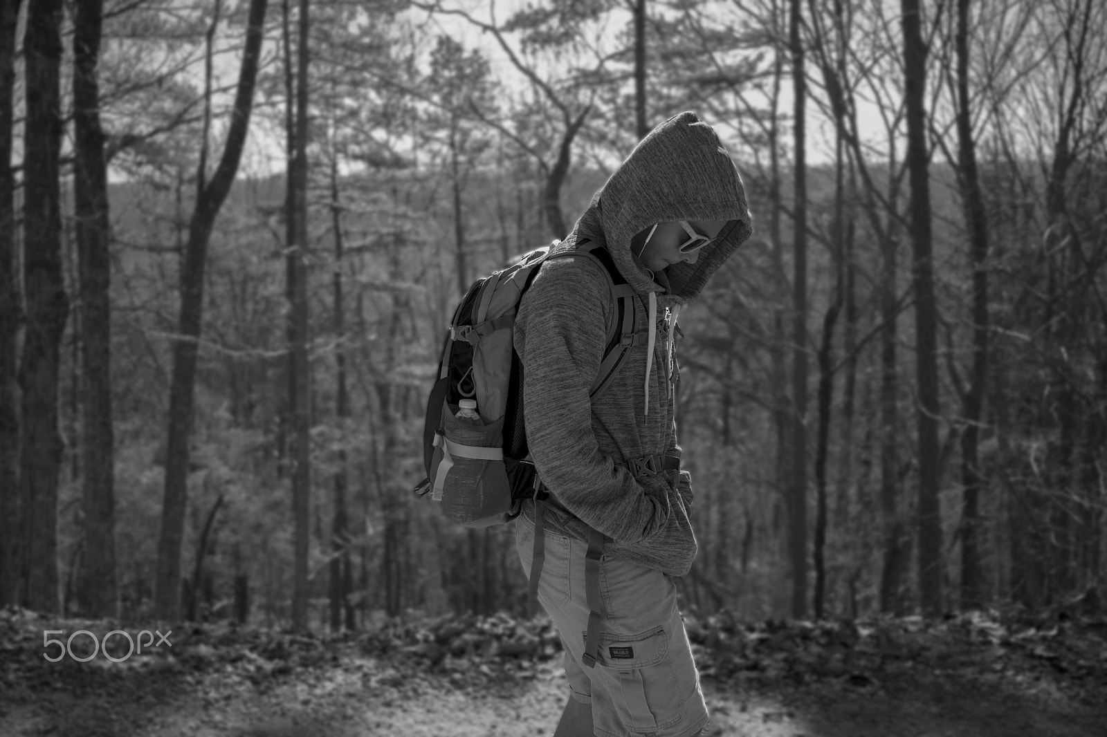 Canon EF-S 24mm F2.8 STM sample photo. Boy hiking photography