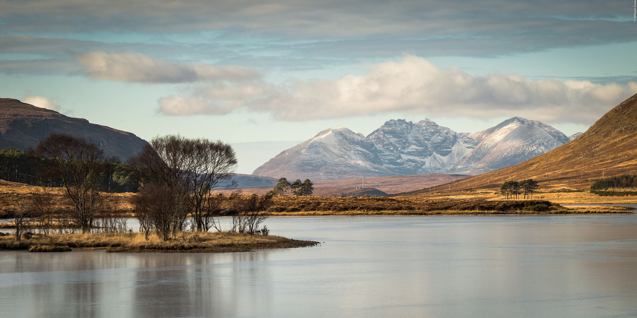ZEISS Apo Sonnar T* 135mm F2 sample photo. Loch droma and an teallach photography