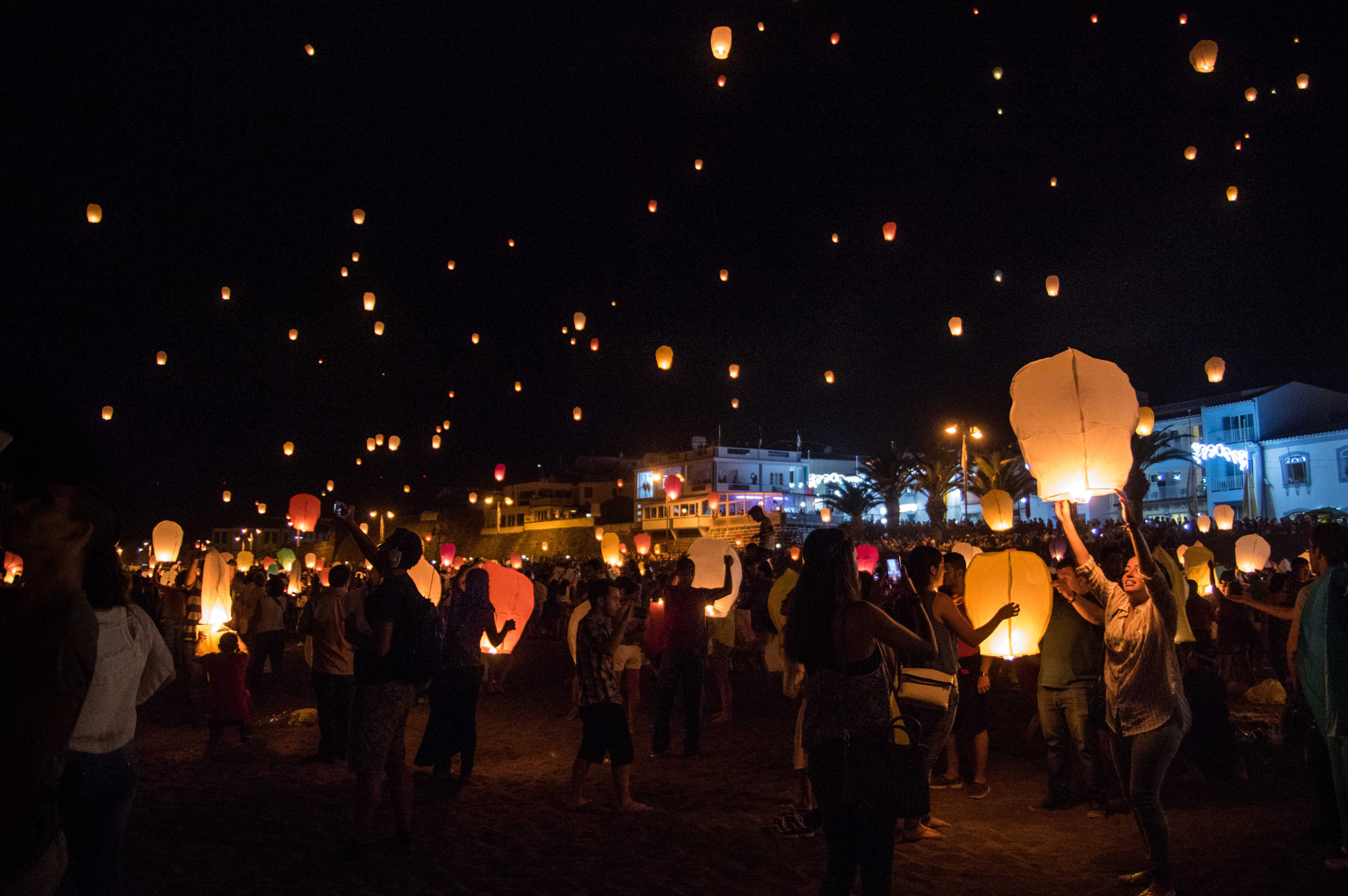 Pentax smc DA* 16-50mm F2.8 ED AL (IF) SDM sample photo. Sky lanterns - praia da vitoria photography