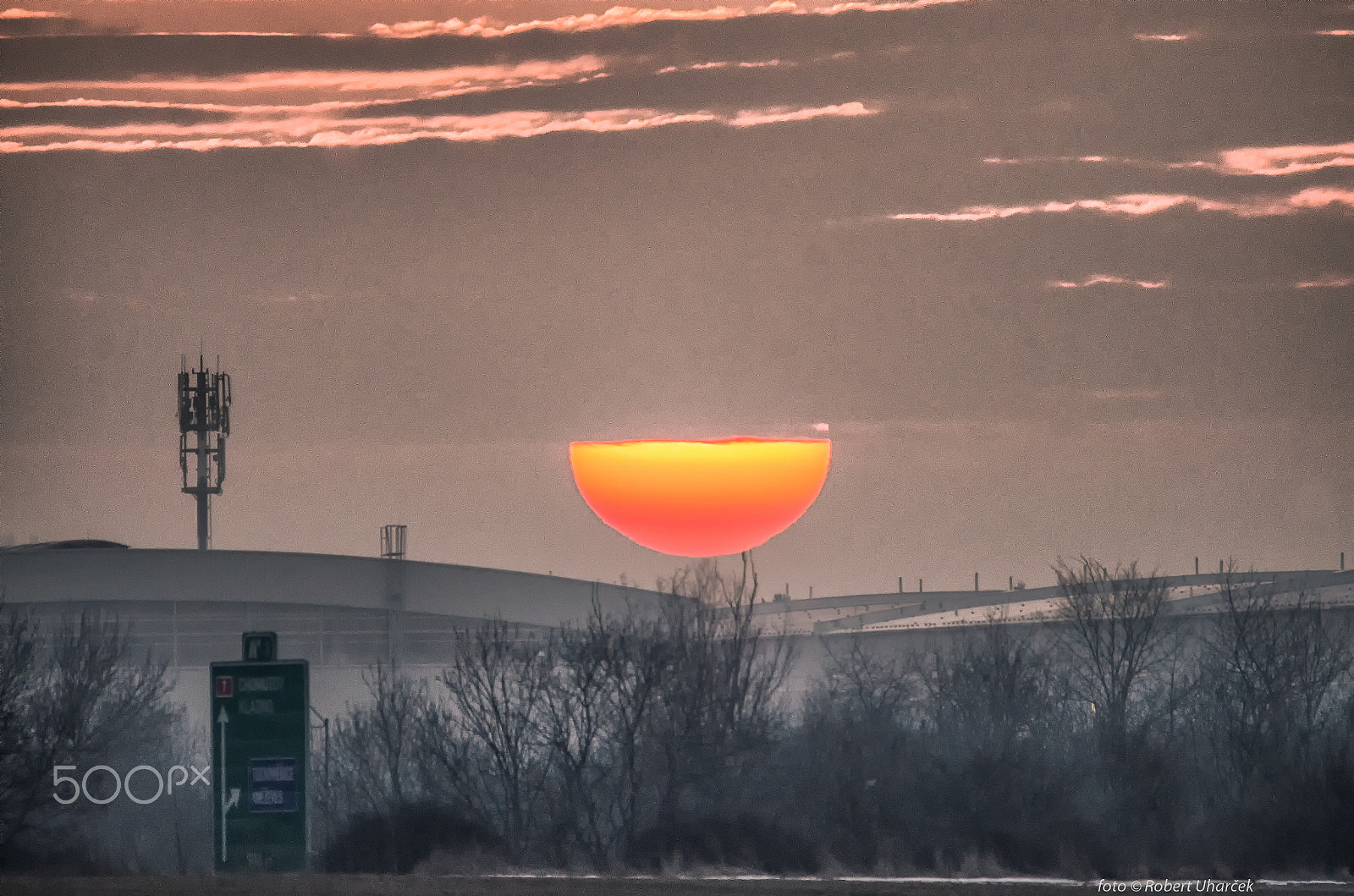 Sigma 150-500mm F5-6.3 DG OS HSM sample photo. Sunset in prague 16.2.2017 17:14 photography