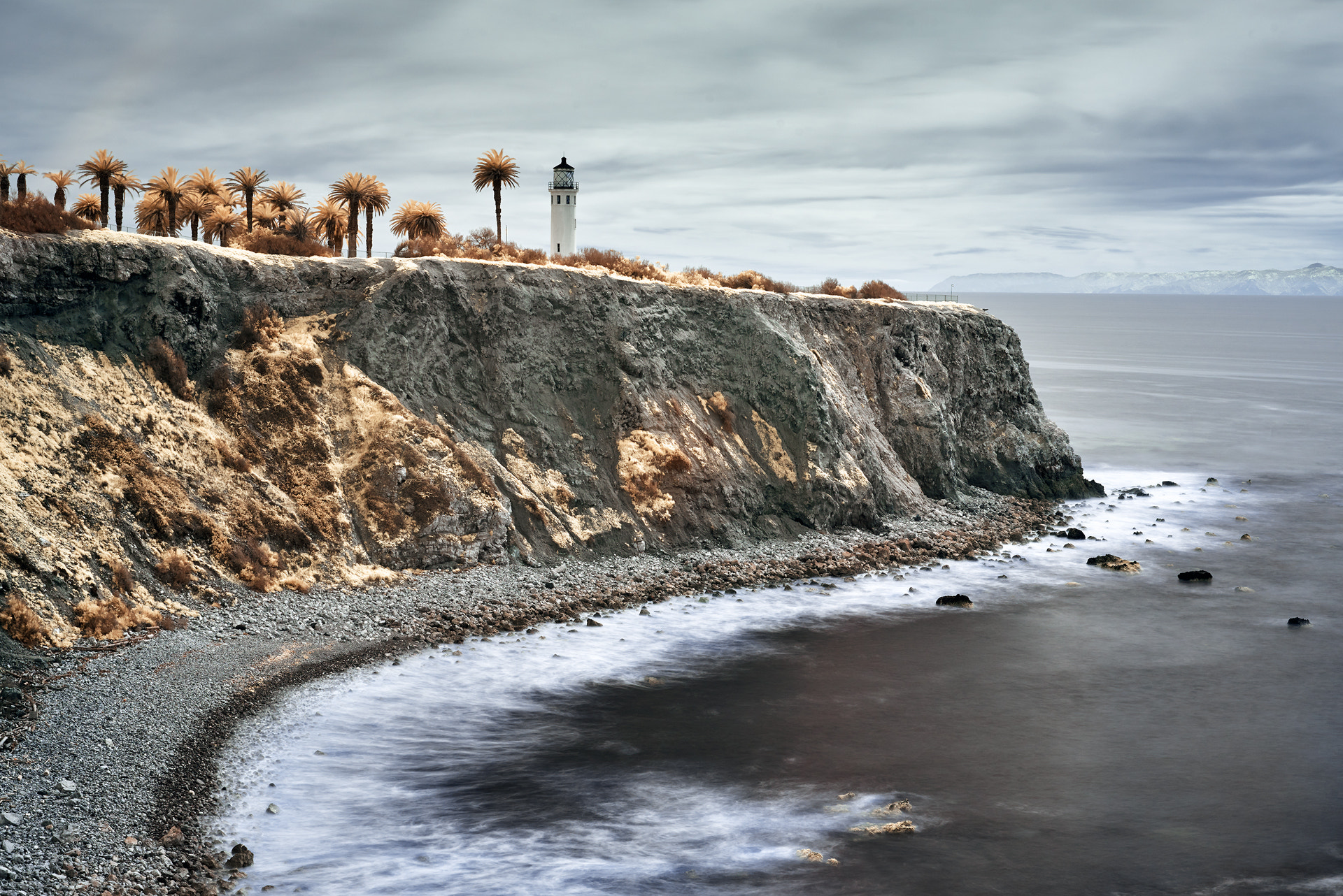 Sony a7R sample photo. Point vicente light house infrared photography