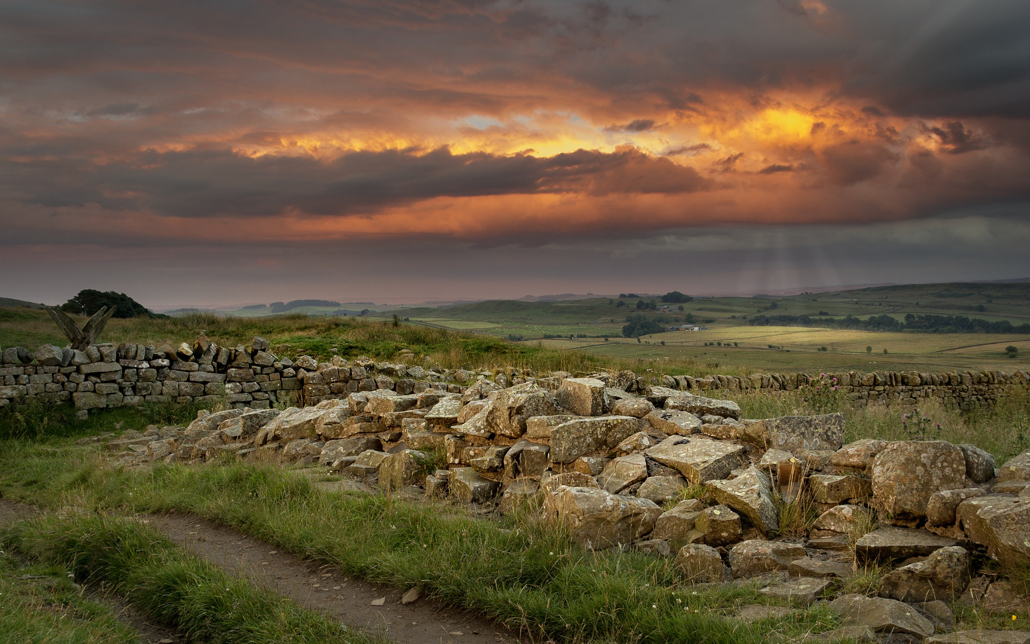 Canon EOS 550D (EOS Rebel T2i / EOS Kiss X4) + Canon EF 24-105mm F4L IS USM sample photo. Hadrians wall, northumberland. photography