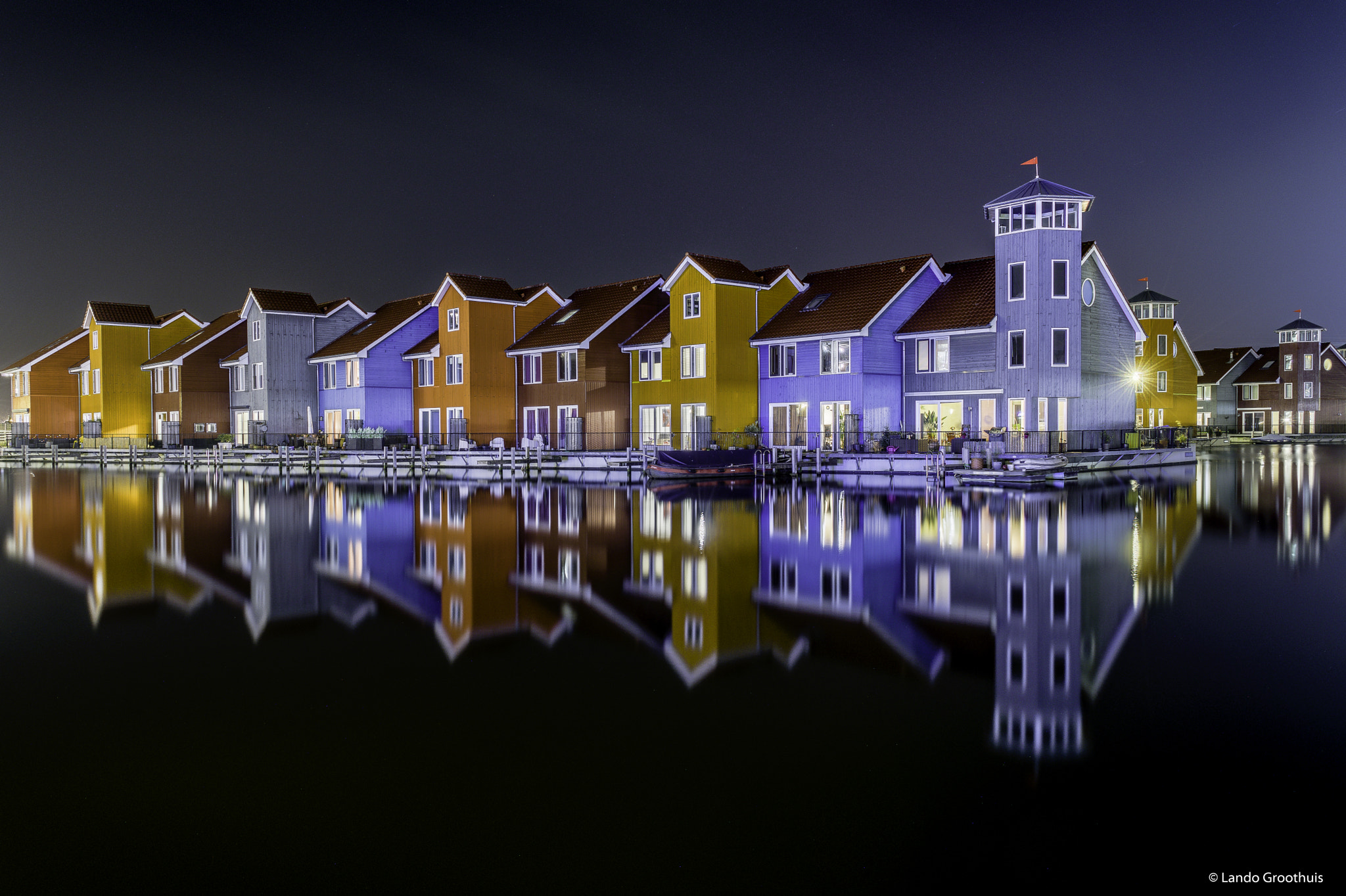 Nikon D7200 sample photo. Colored houses photography