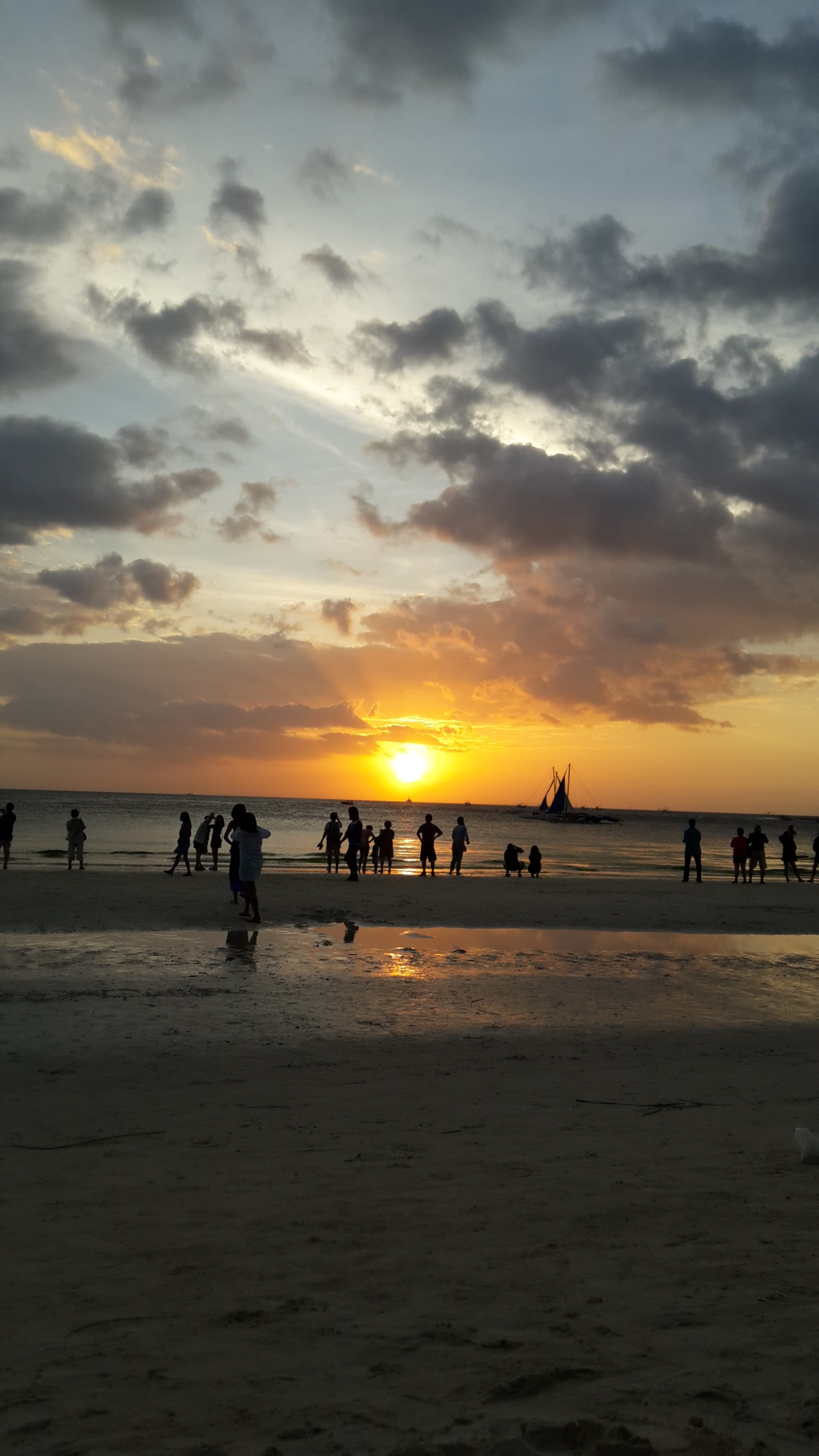 Samsung Galaxy A7 sample photo. Sunset in boracay photography